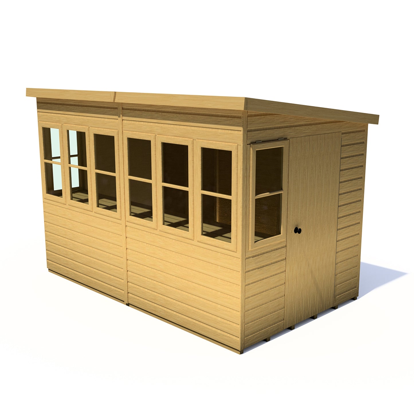 Shire Sun Pent Shiplap Potting Shed 10x6