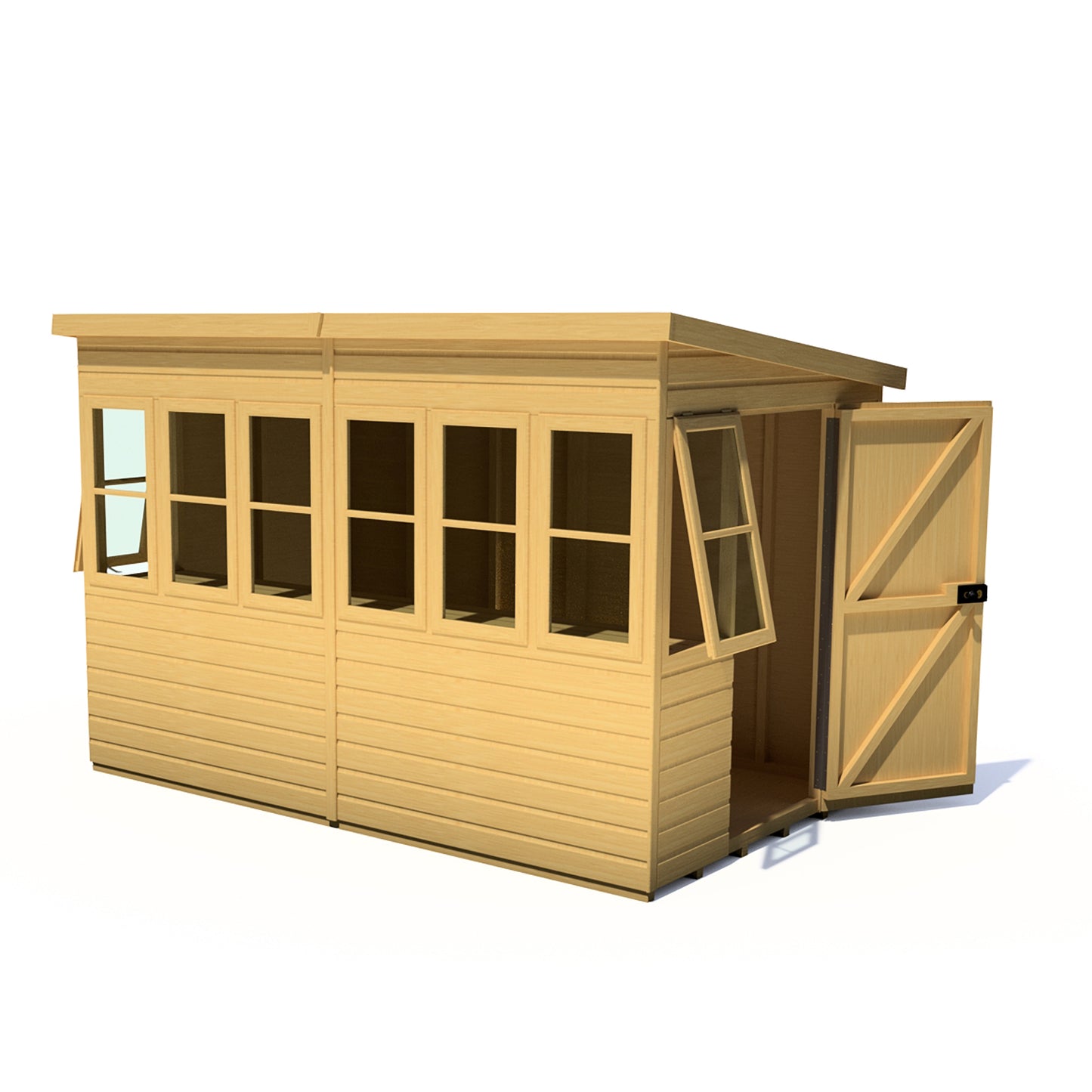 Shire Sun Pent Shiplap Potting Shed 10x6