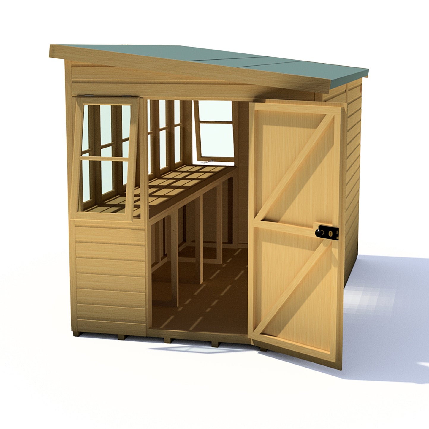 Shire Sun Pent Shiplap Potting Shed 10x6