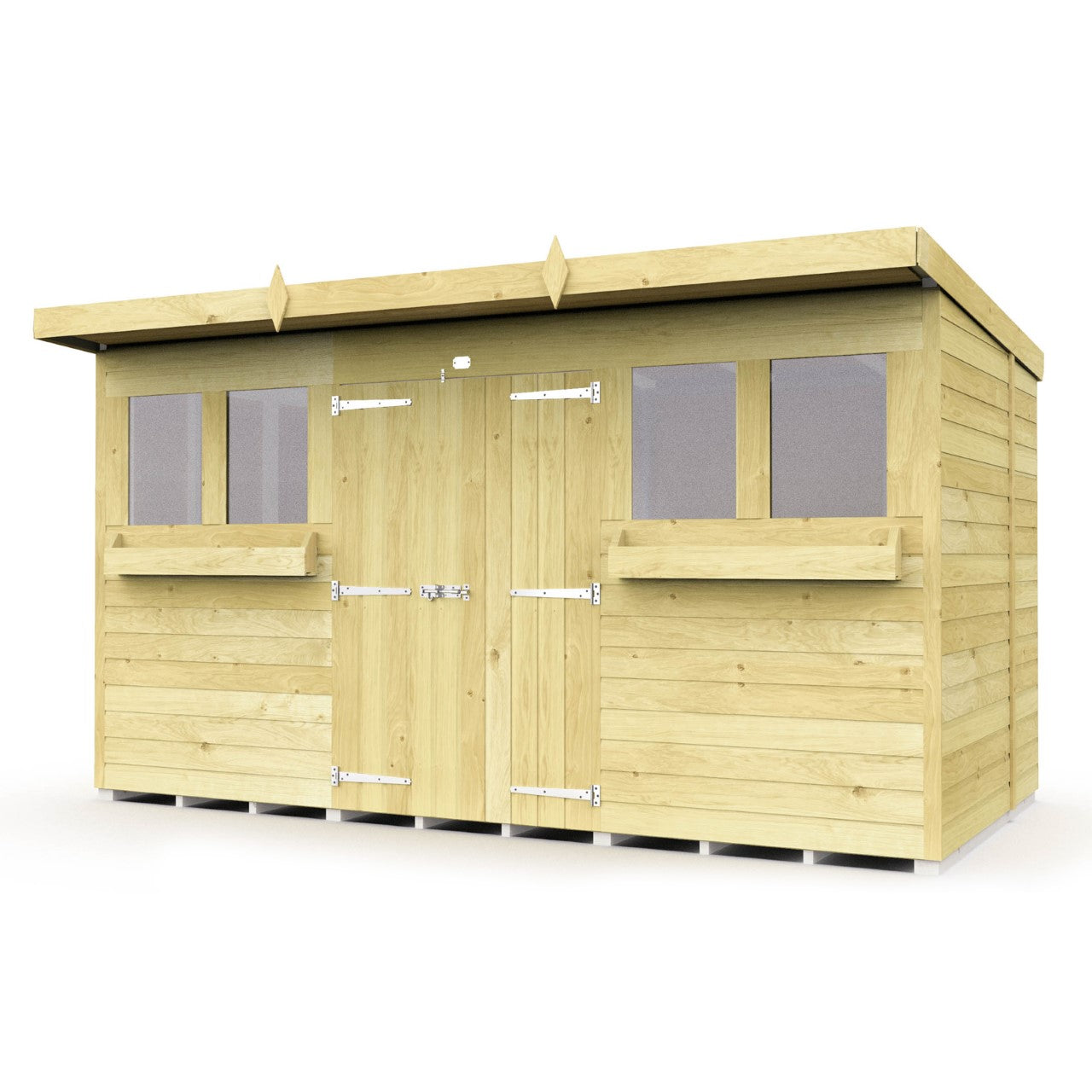Elmstead Pent Summer Shed External View