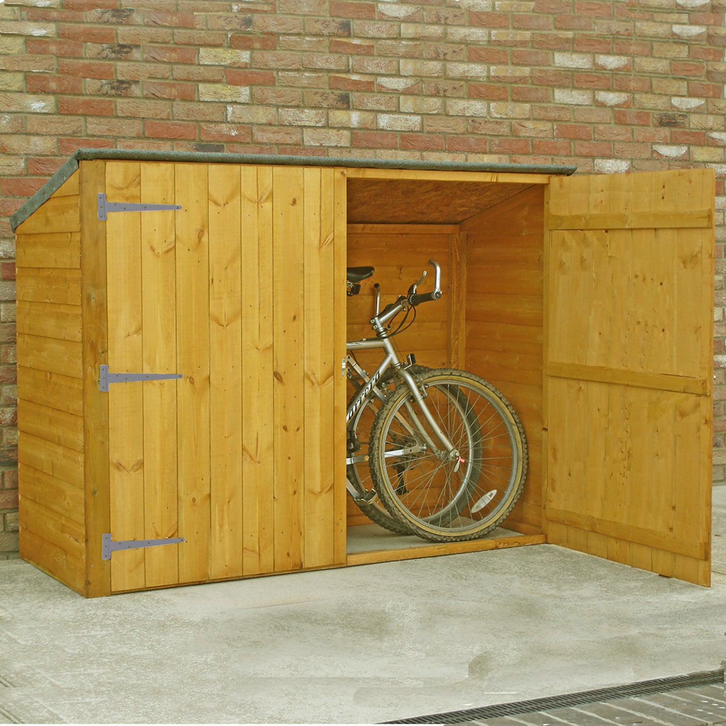 Shire Shiplap Bike Storage Pent Roof without floor 6'x3'