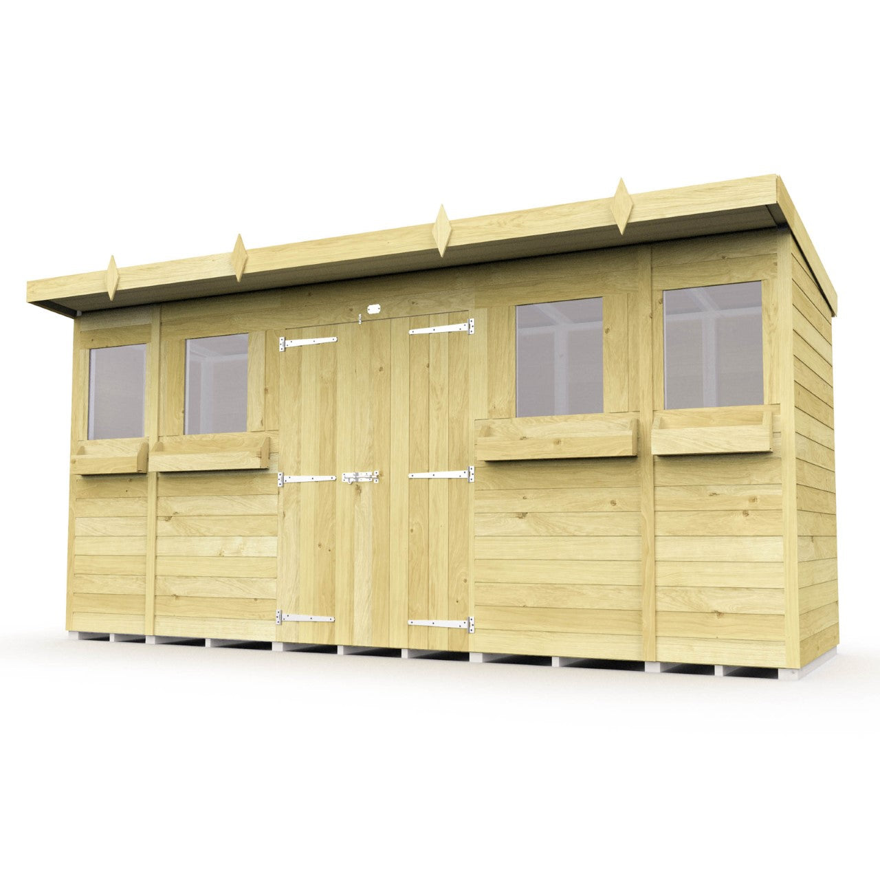Elmstead Pent Summer Shed External View
