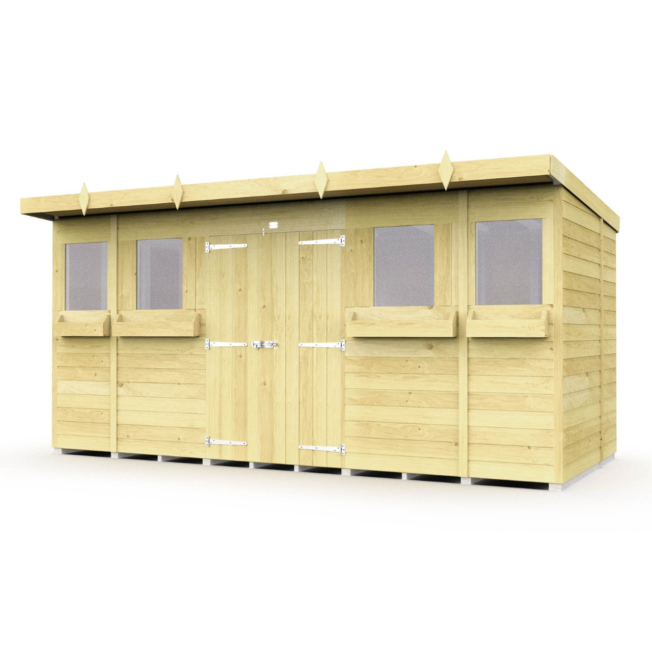 Elmstead Pent Summer Shed Dimensional Drawings