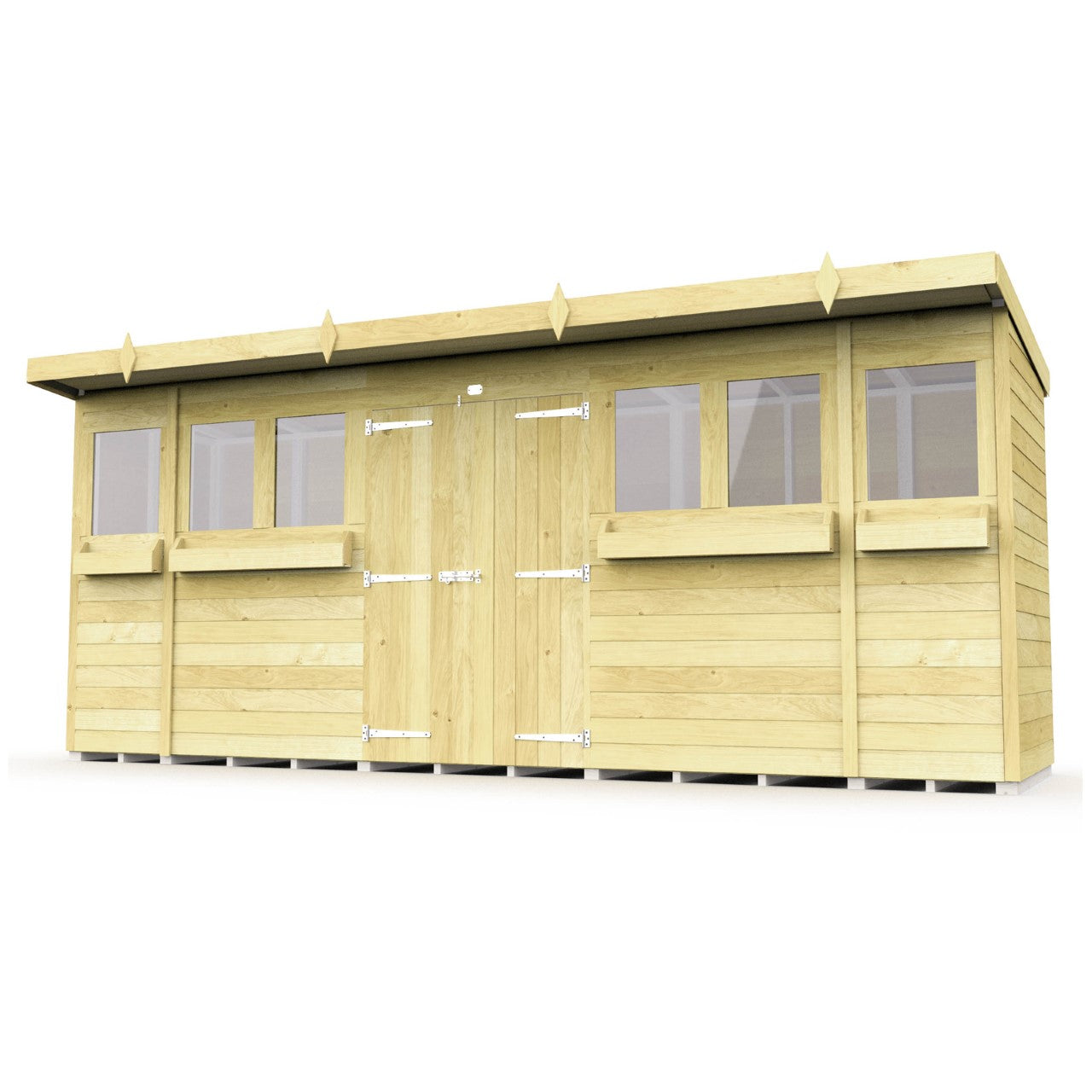 Elmstead Pent Summer Shed External View