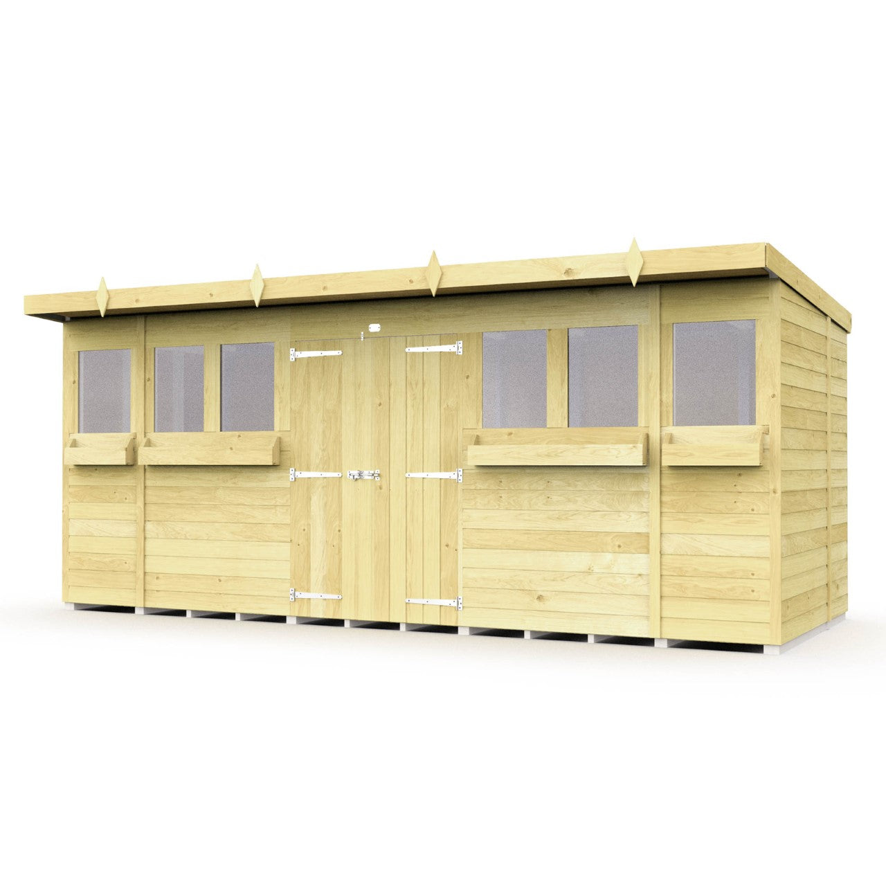 Elmstead Pent Summer Shed External View