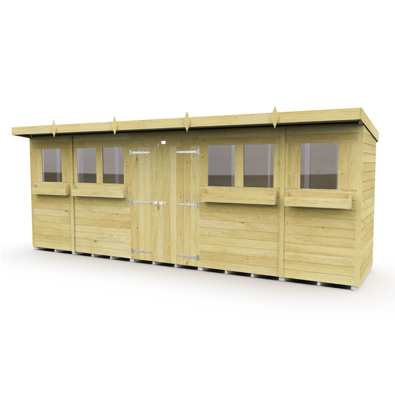 Elmstead Pent Summer Shed External View