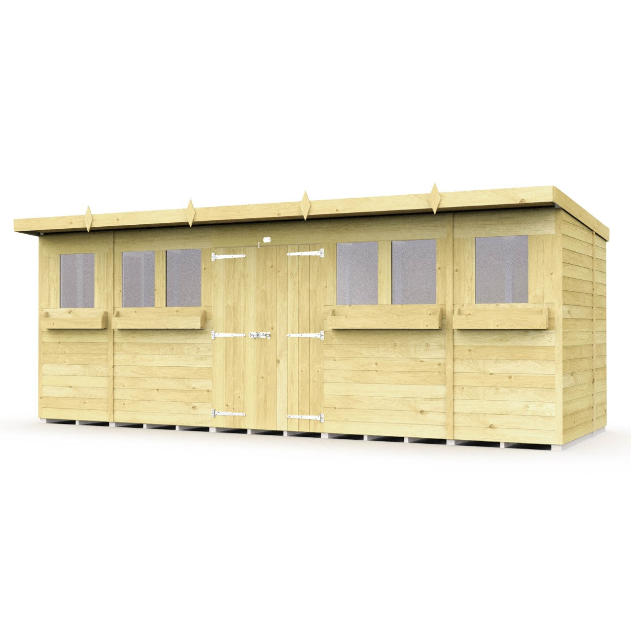 Elmstead Pent Summer Shed Dimensional Drawings
