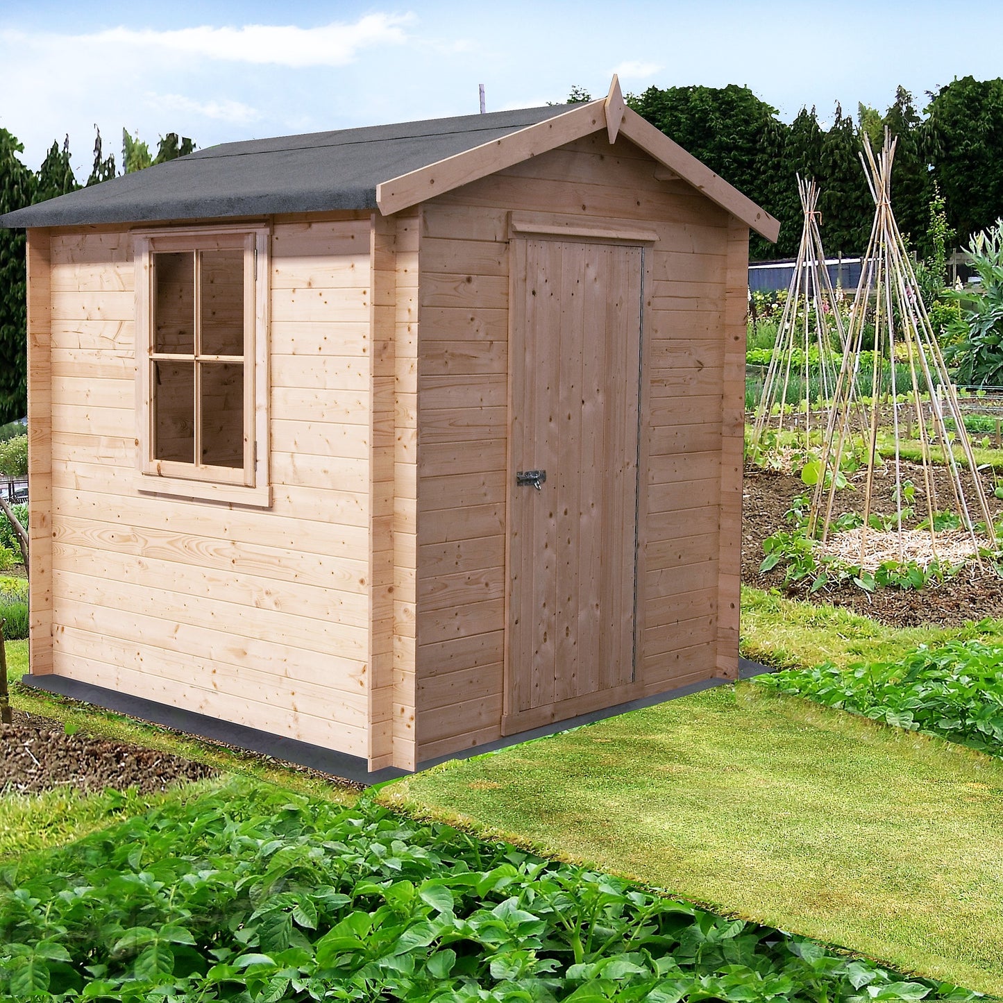 Shire Danbury 19mm Log Cabin 10x10