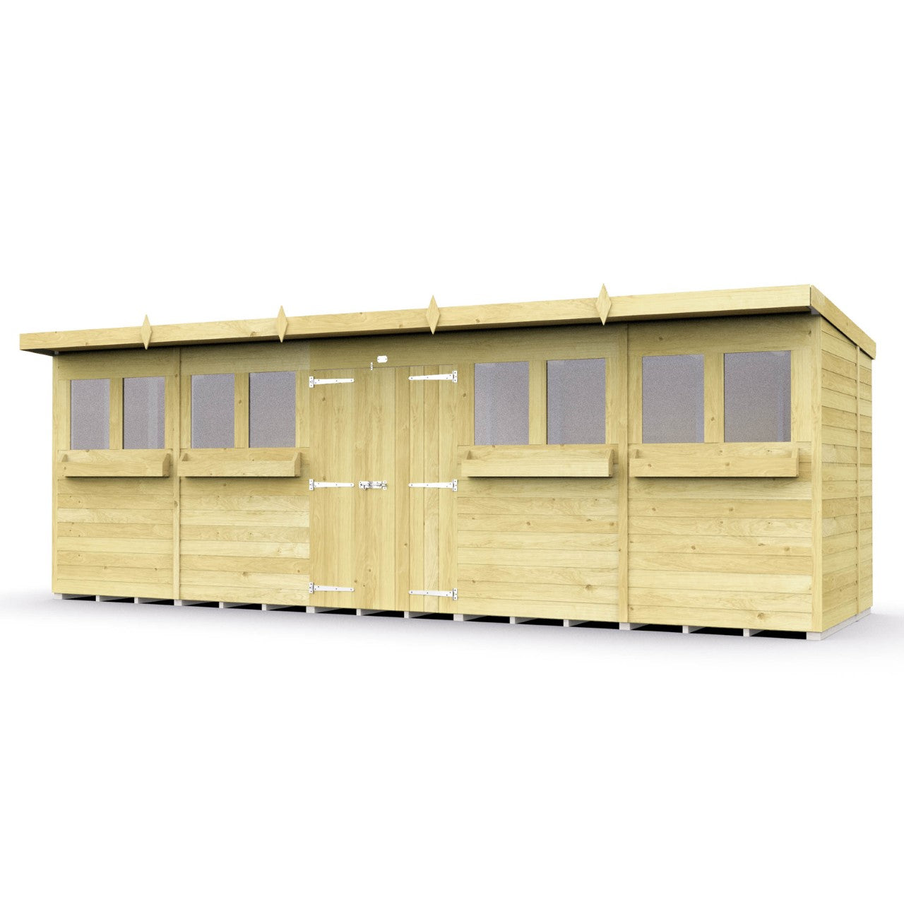 Elmstead Pent Summer Shed External View