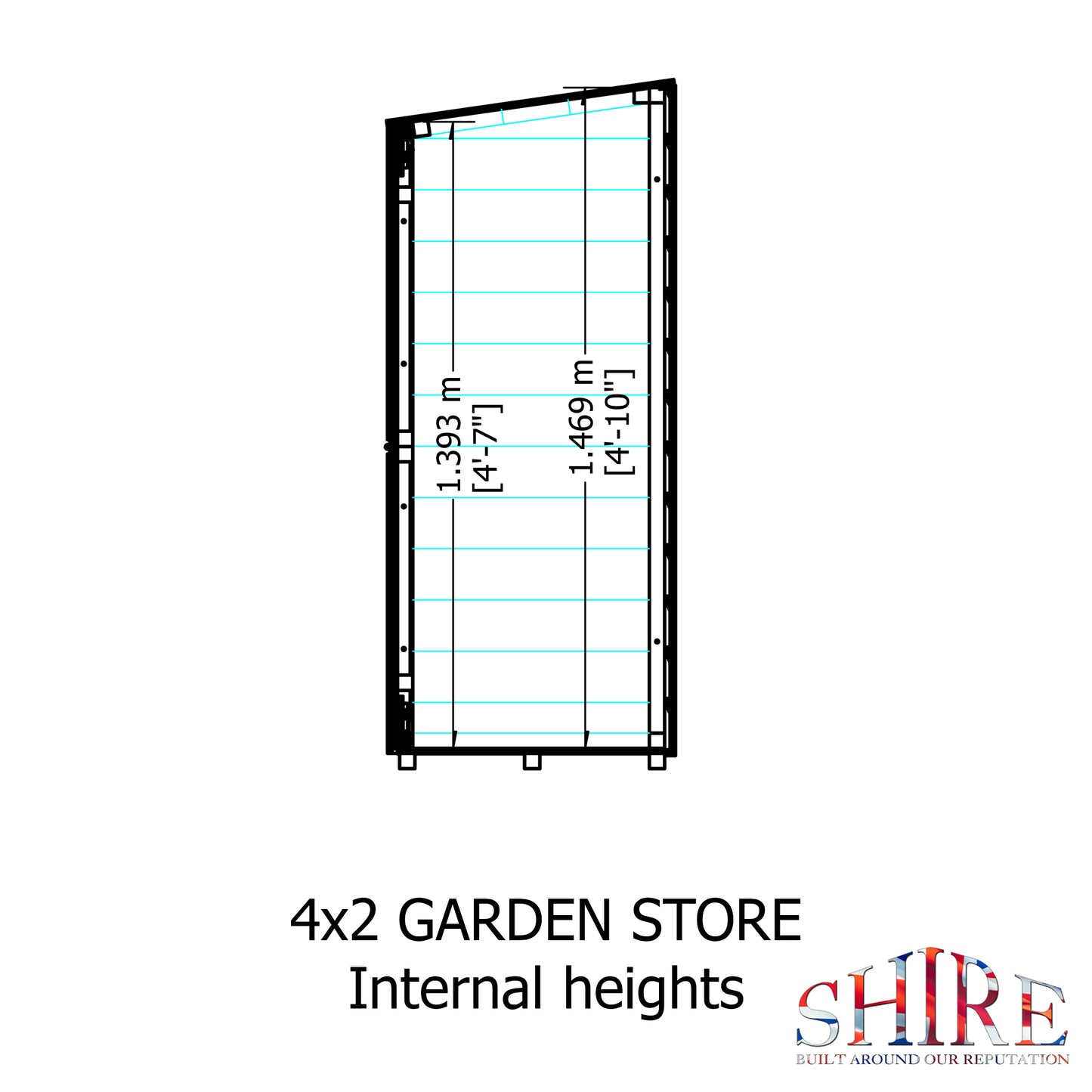Shire Wooden Garden Store 4x2