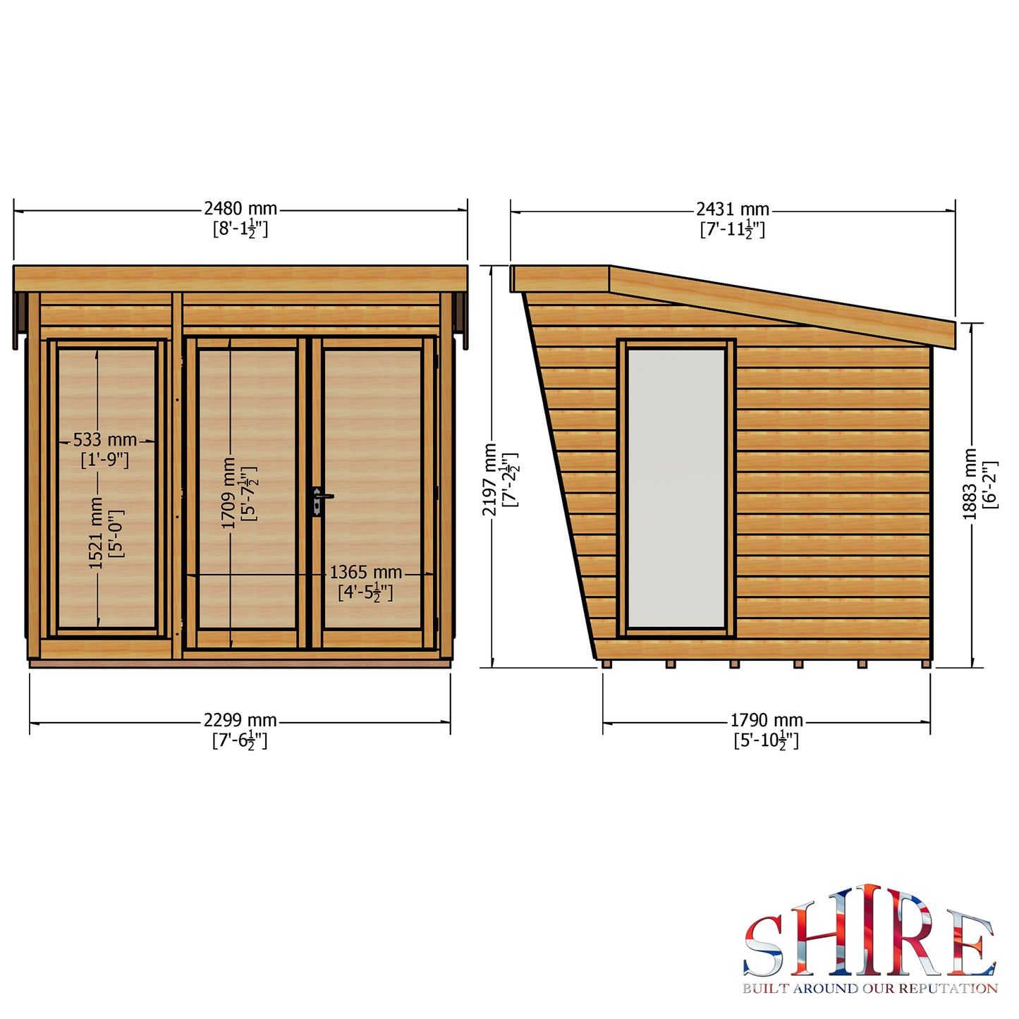 Shire Highclere Summerhouse 8x6