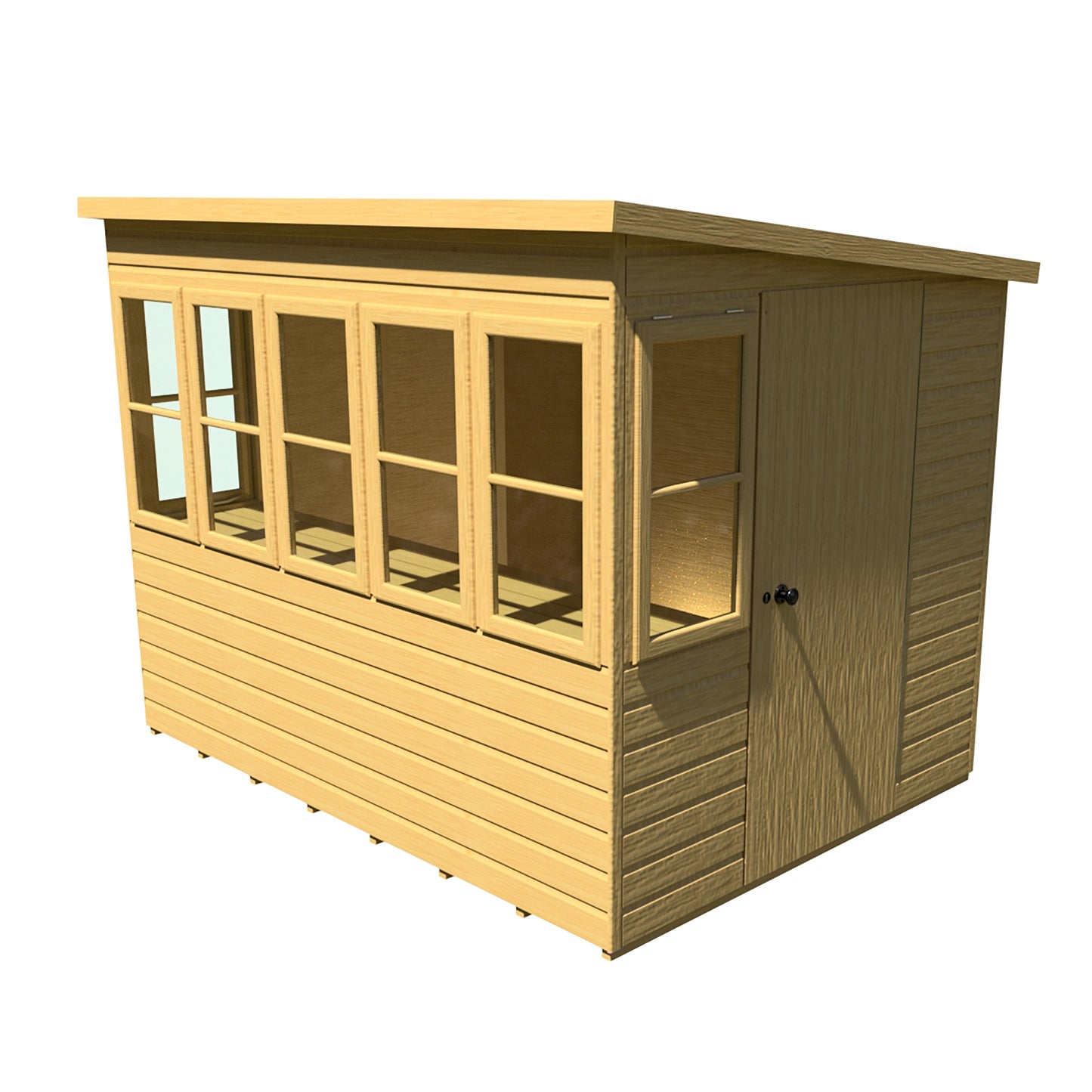Shire Sun Pent Shiplap Potting Shed 8x6