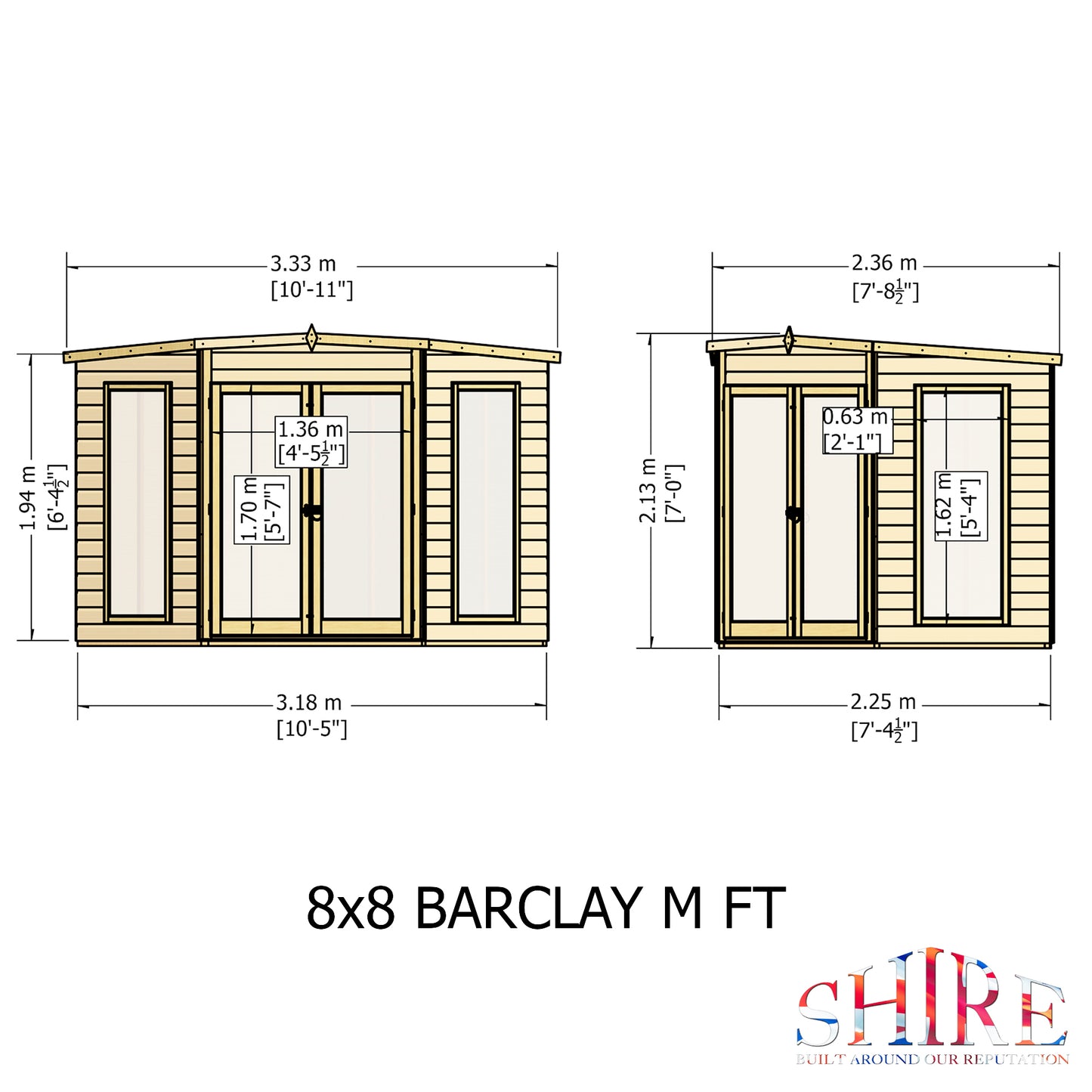 Shire Barclay Corner Summerhouse 8x8