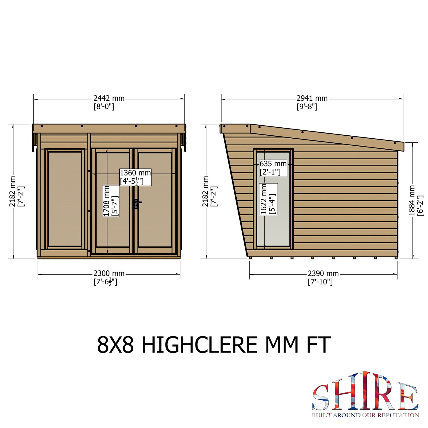Shire Highclere Summerhouse 8x8