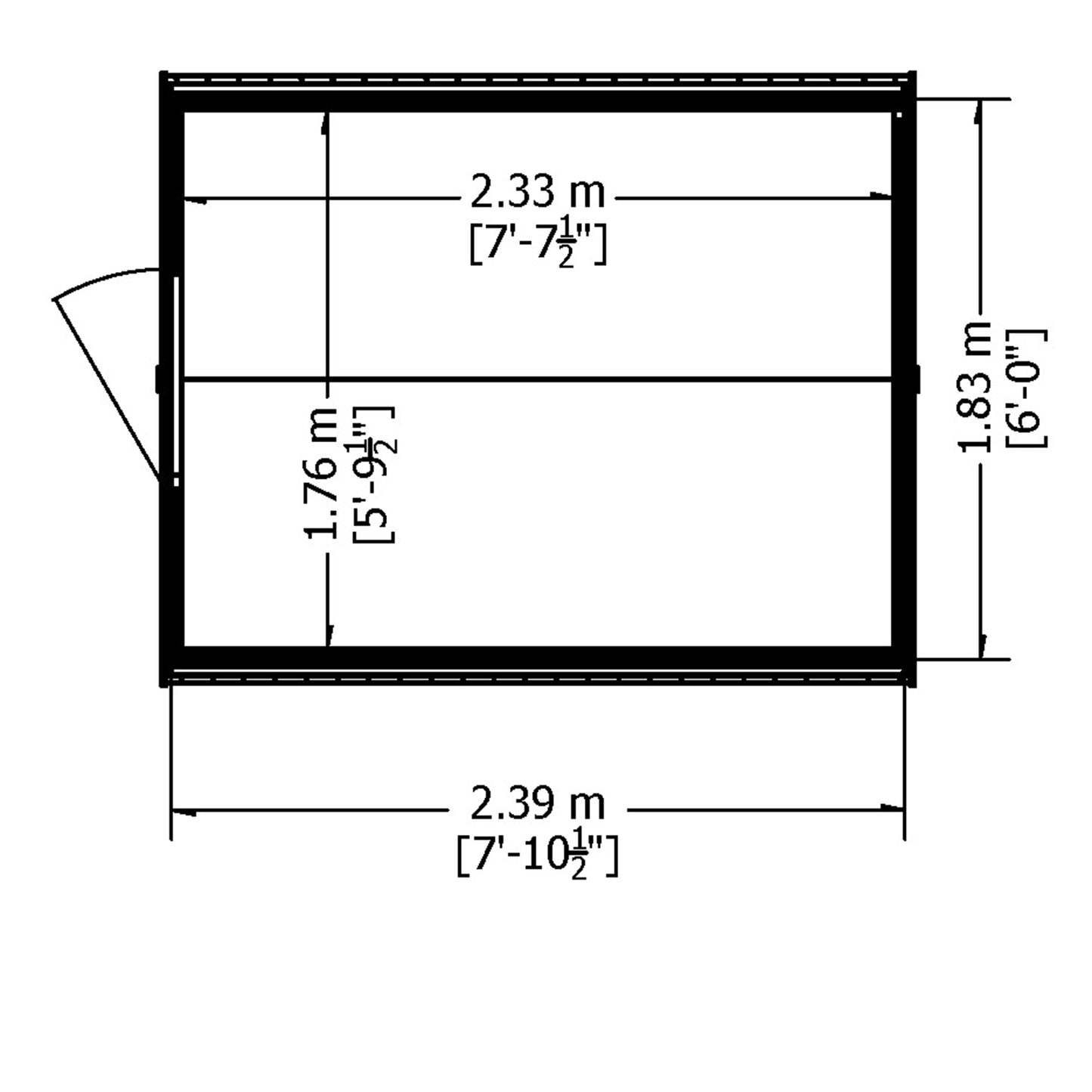 Shire Apex Pressure Treated Overlap Value Garden Shed 8x6