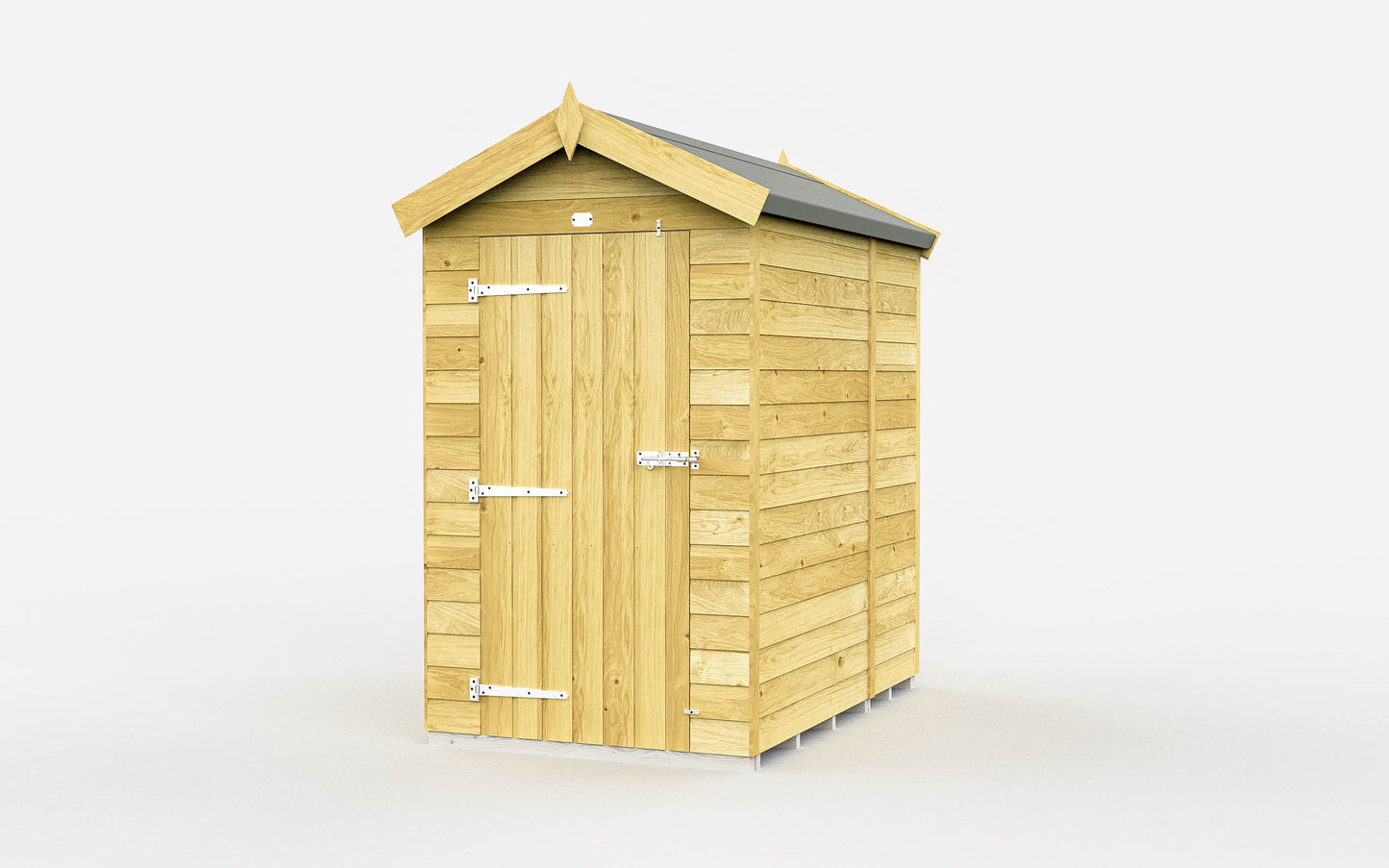 Elmstead Apex Shed Double Door Without Windows External View