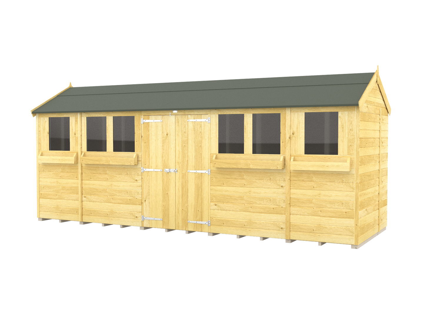 Elmstead Apex Summer Shed External View