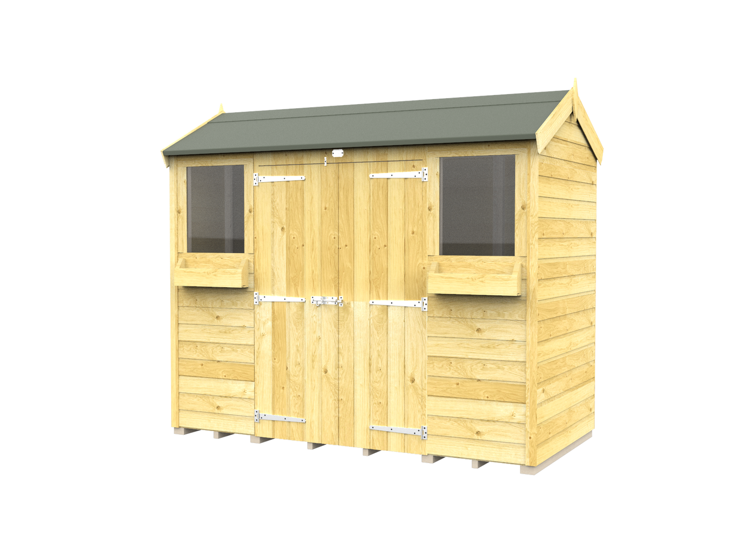 Elmstead Apex Summer Shed External View