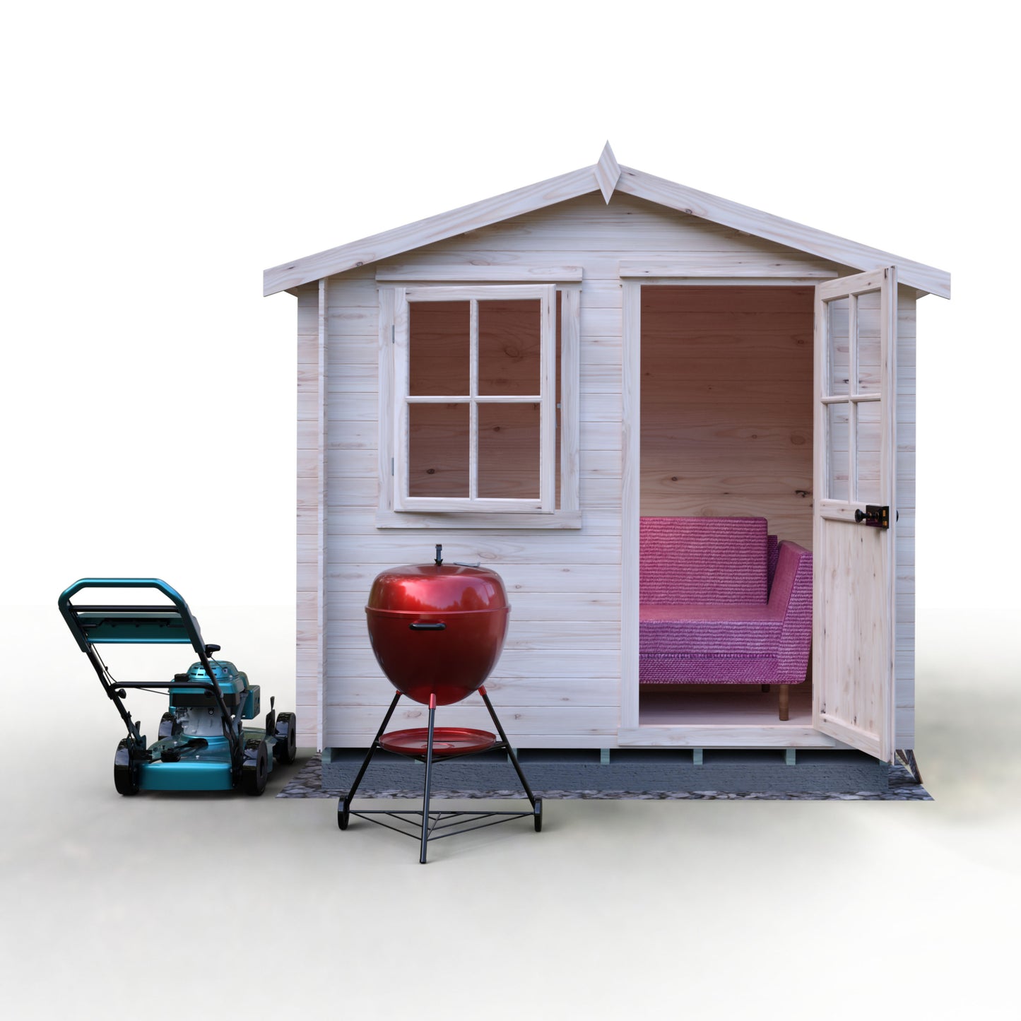 Shire Avesbury 19mm Log Cabin 8x6