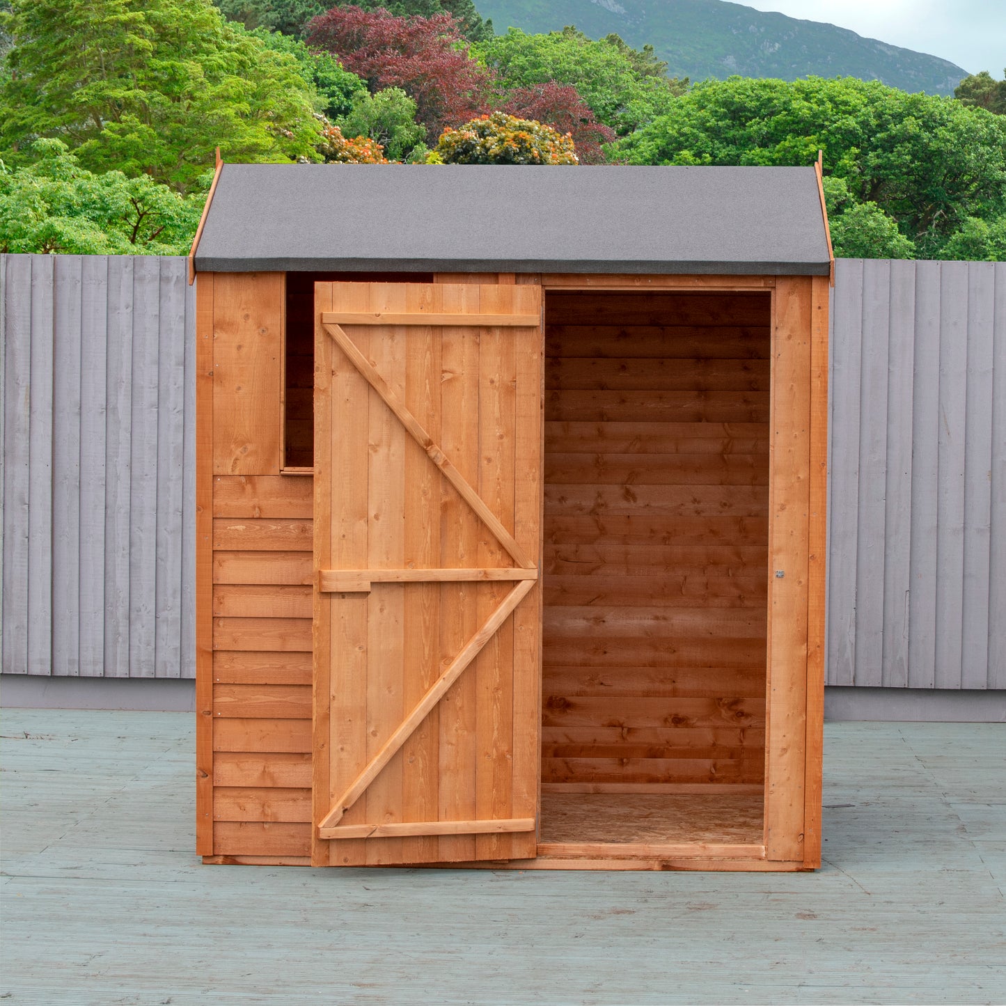 Shire Reverse Apex Dip Treated Amaryllis Overlap Garden Shed 8x6