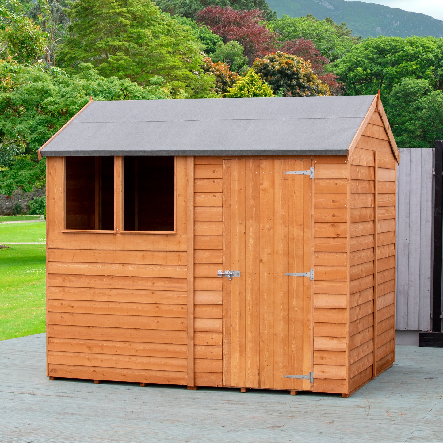Shire Reverse Apex Dip Treated Amaryllis Overlap Garden Shed 8x6