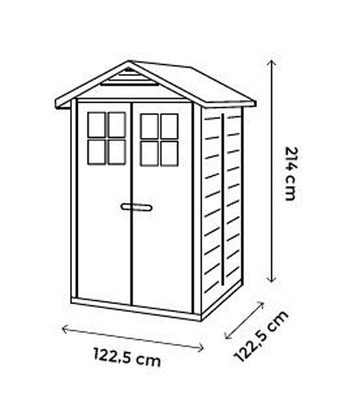 Shire Tuscany Evo PVC Plastic Garden Shed Evo 120