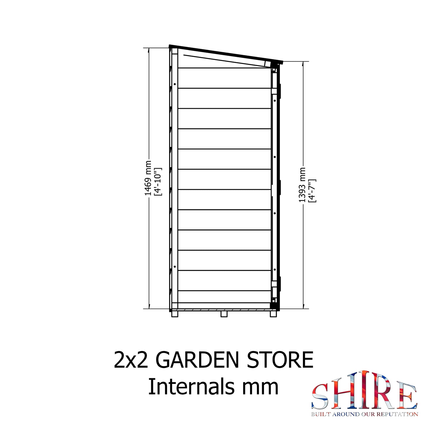 Shire Wooden Garden Store 2x2