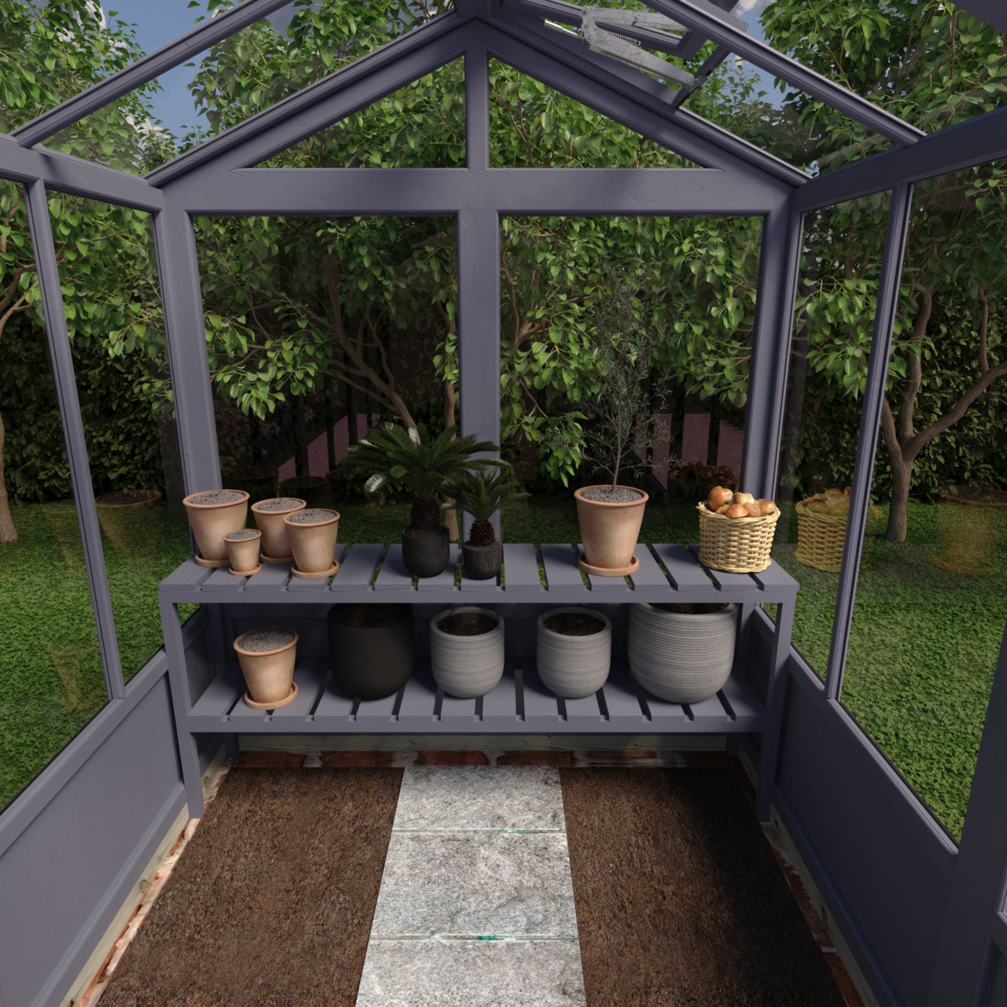 Shire Holkham Wooden Apex Greenhouse 6' x 12'