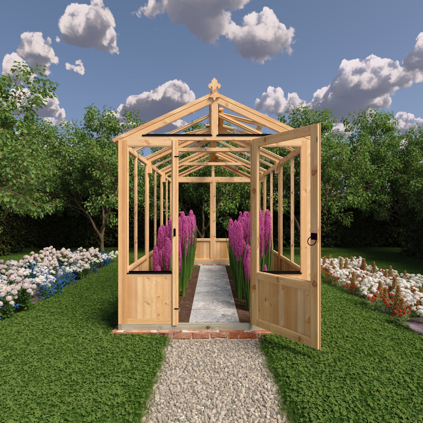 Shire Holkham Wooden Apex Greenhouse 6' x 12'
