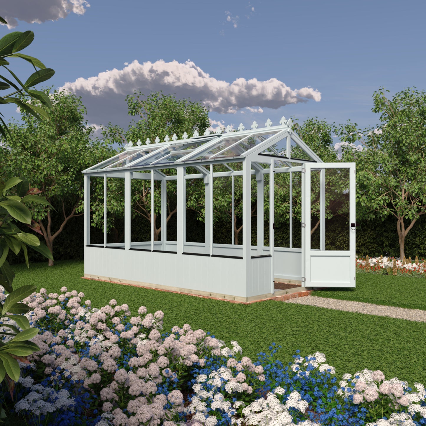 Shire Holkham Wooden Apex Greenhouse 6' x 12'