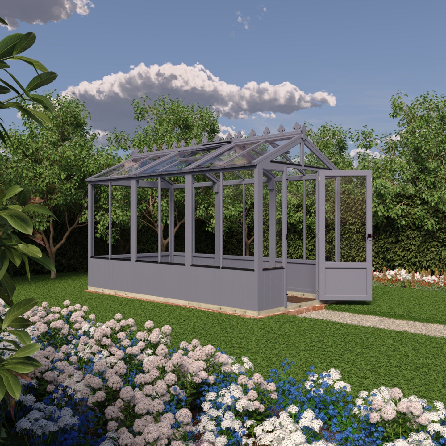 Shire Holkham Wooden Apex Greenhouse 6' x 12'