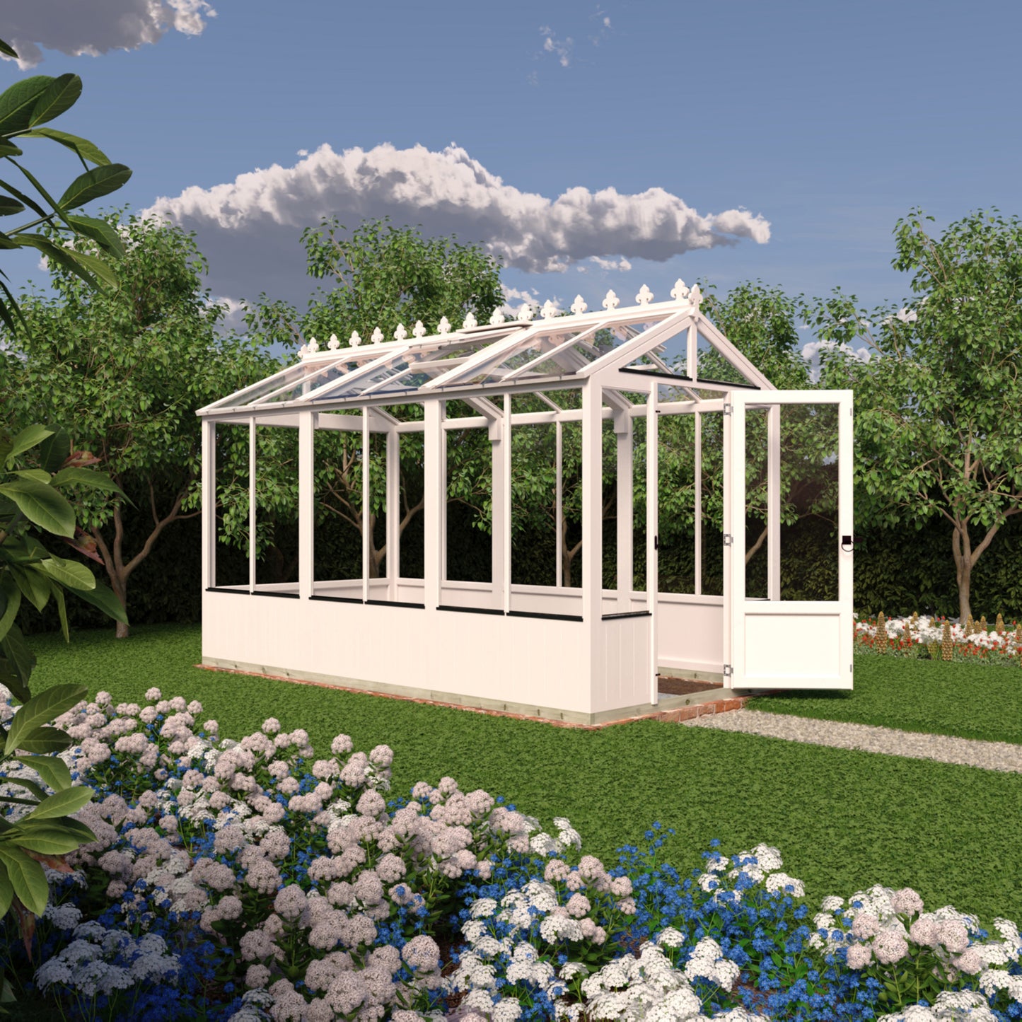 Shire Holkham Wooden Apex Greenhouse 6' x 12'