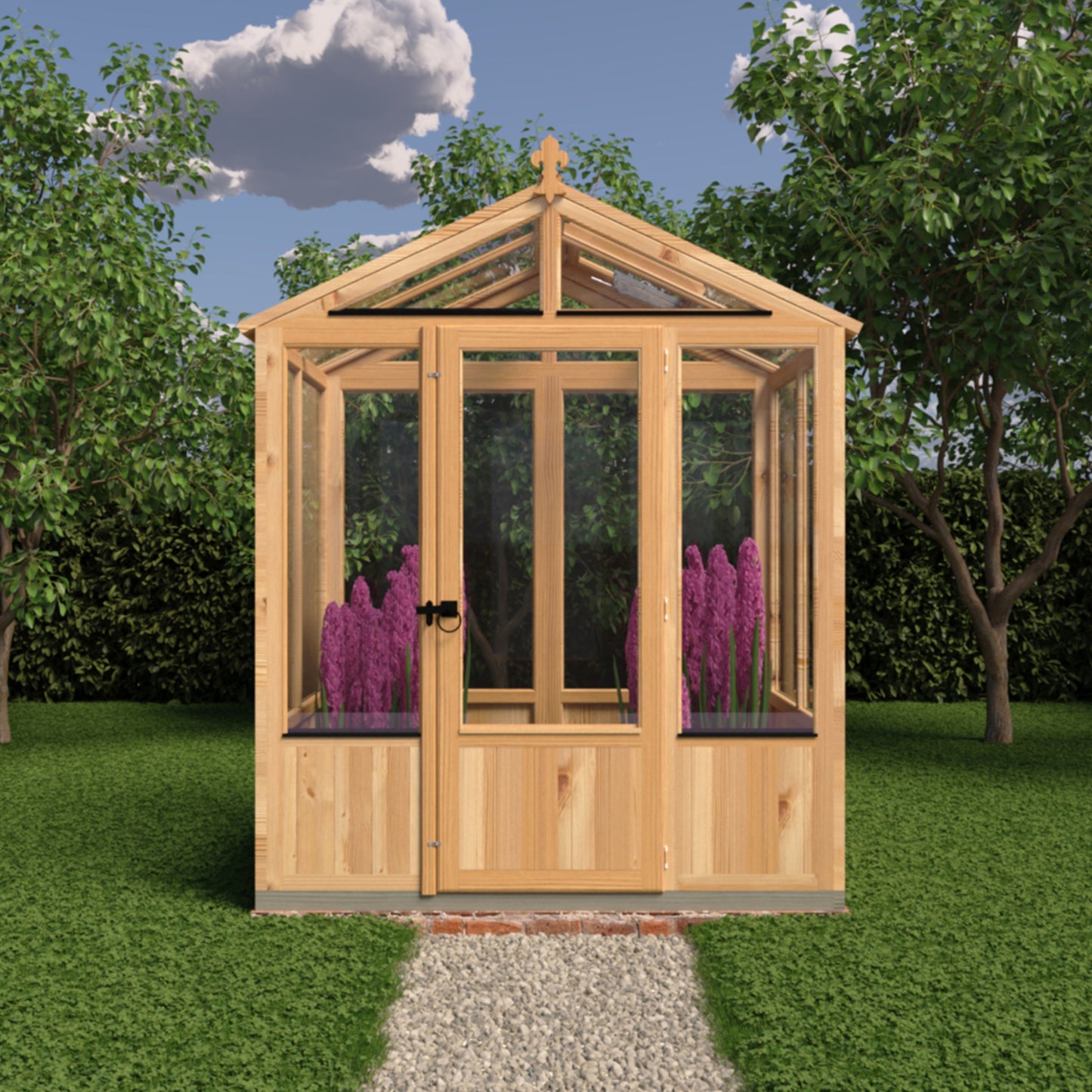 Shire Holkham Wooden Apex Greenhouse 4' x 6'