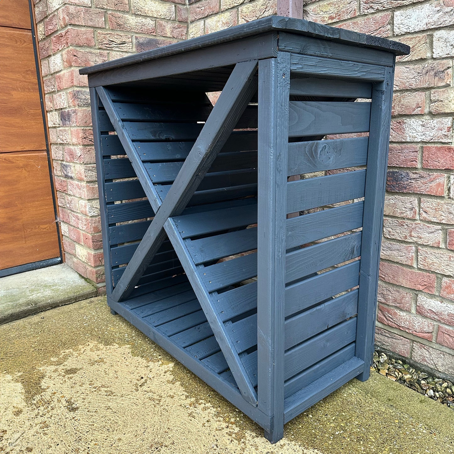 Shire 3 x 1 Woodlowe Cross Log Store - Pressure Treated