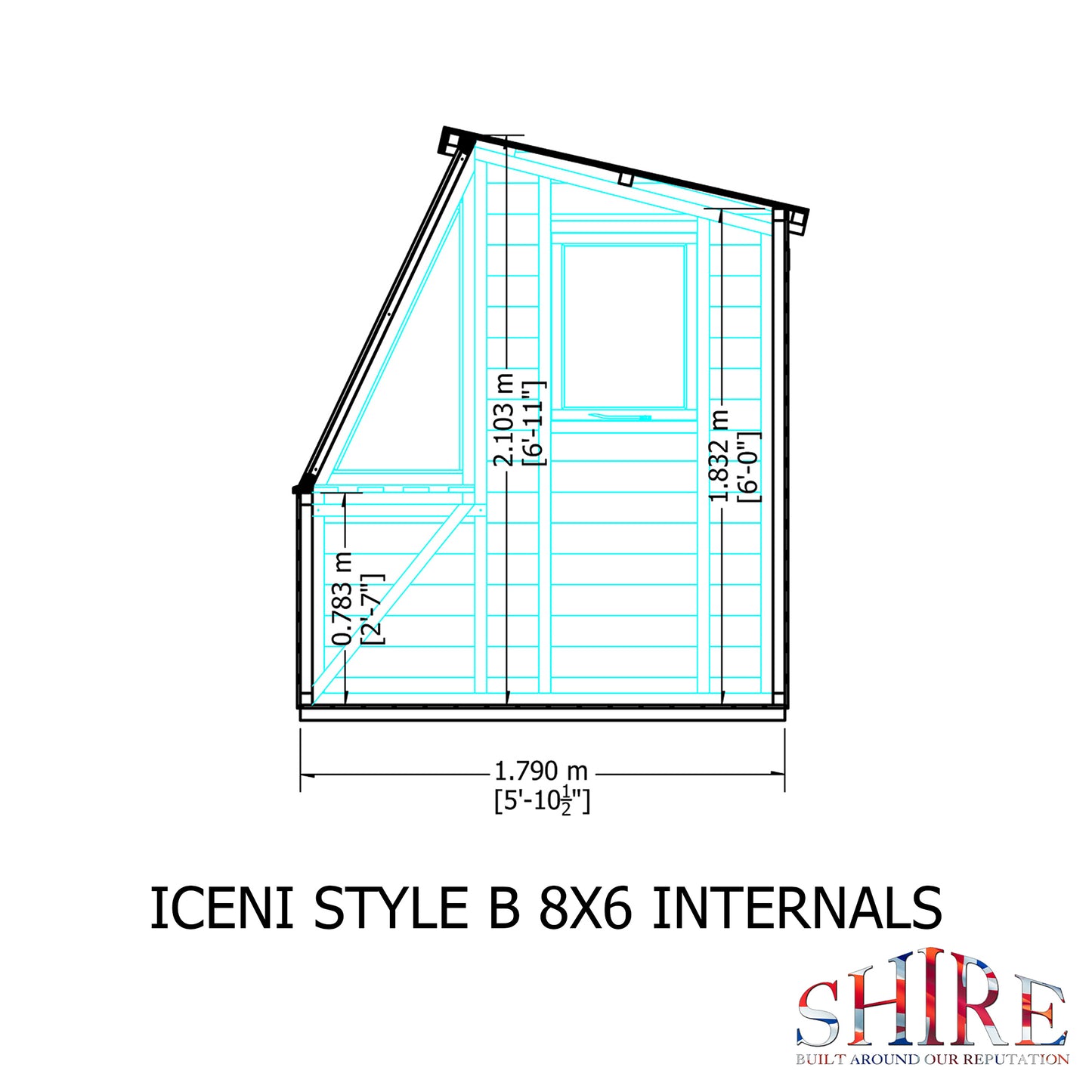 Shire Iceni Potting Shed 8 x 6 Style B