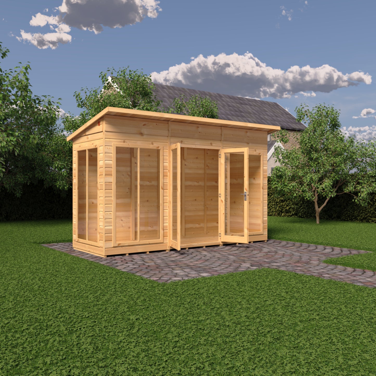 Shire Lela Pent Summerhouse 12x4