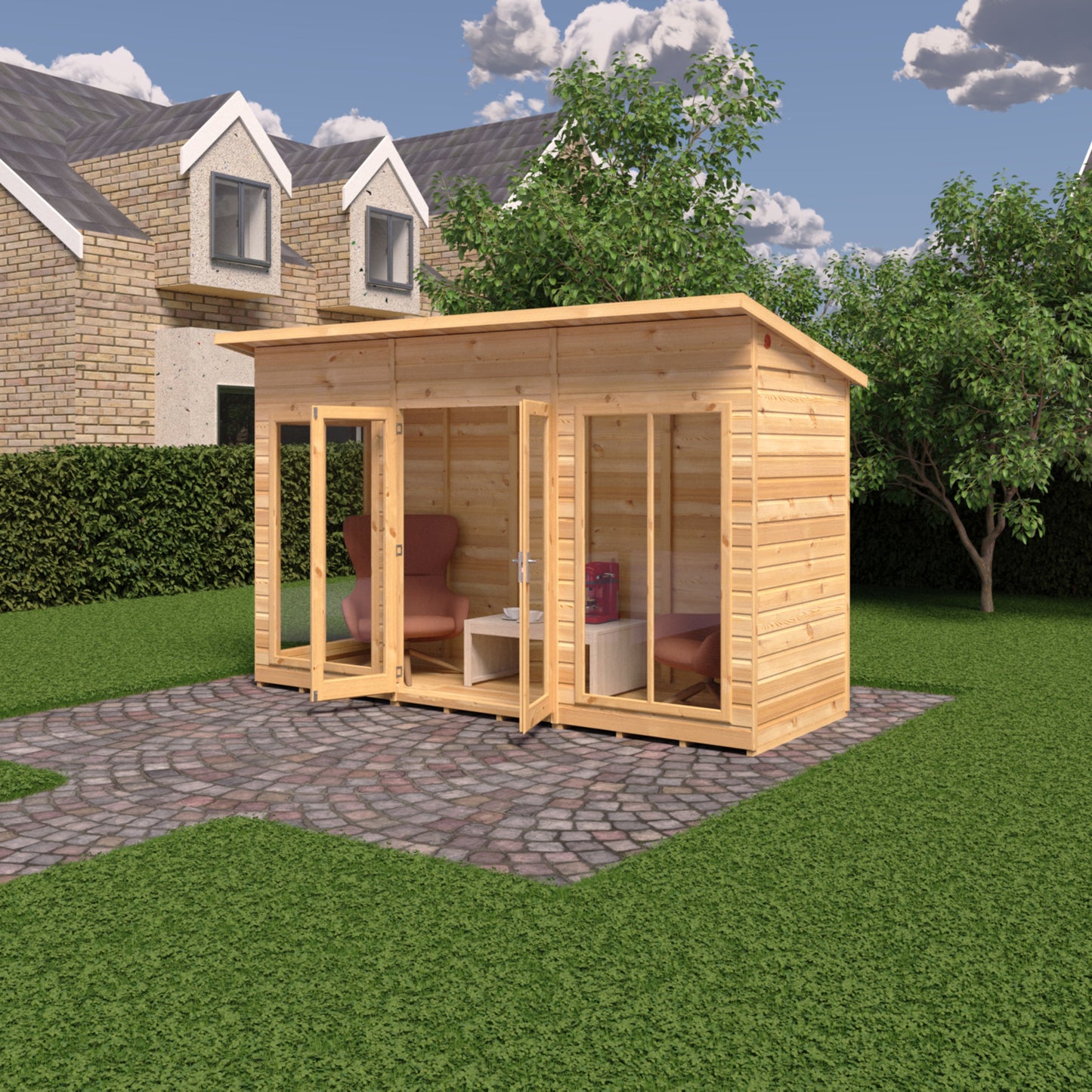 Shire Lela Pent Summerhouse 12x4