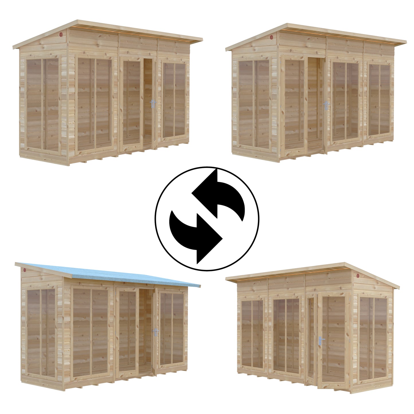 Shire Lela Pent Summerhouse 12x4