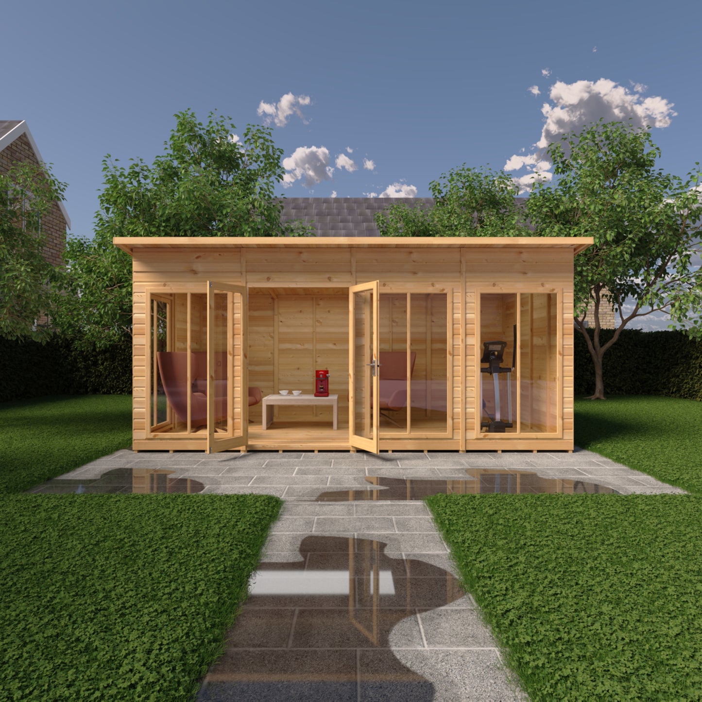 Shire Lela Pent Summerhouse 16x8