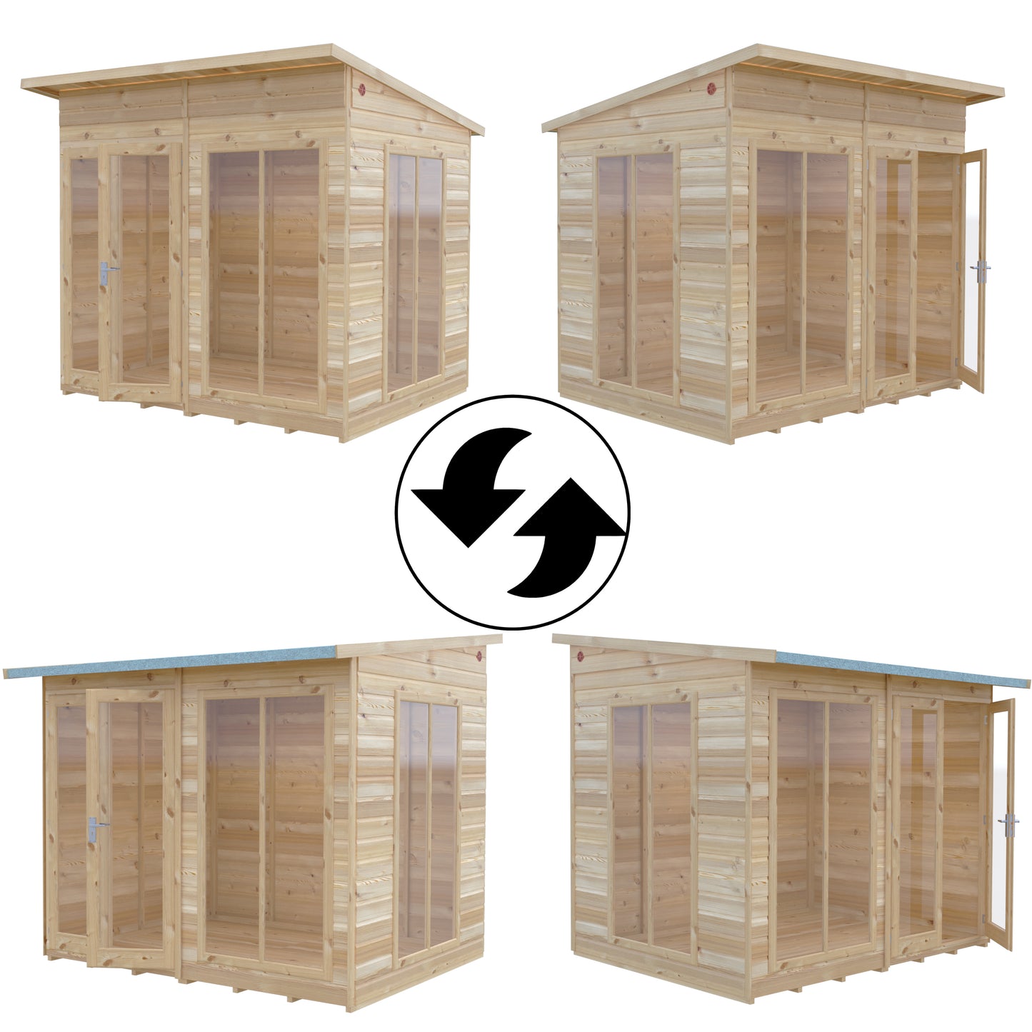 Shire Lela Pent Summerhouse 8x6