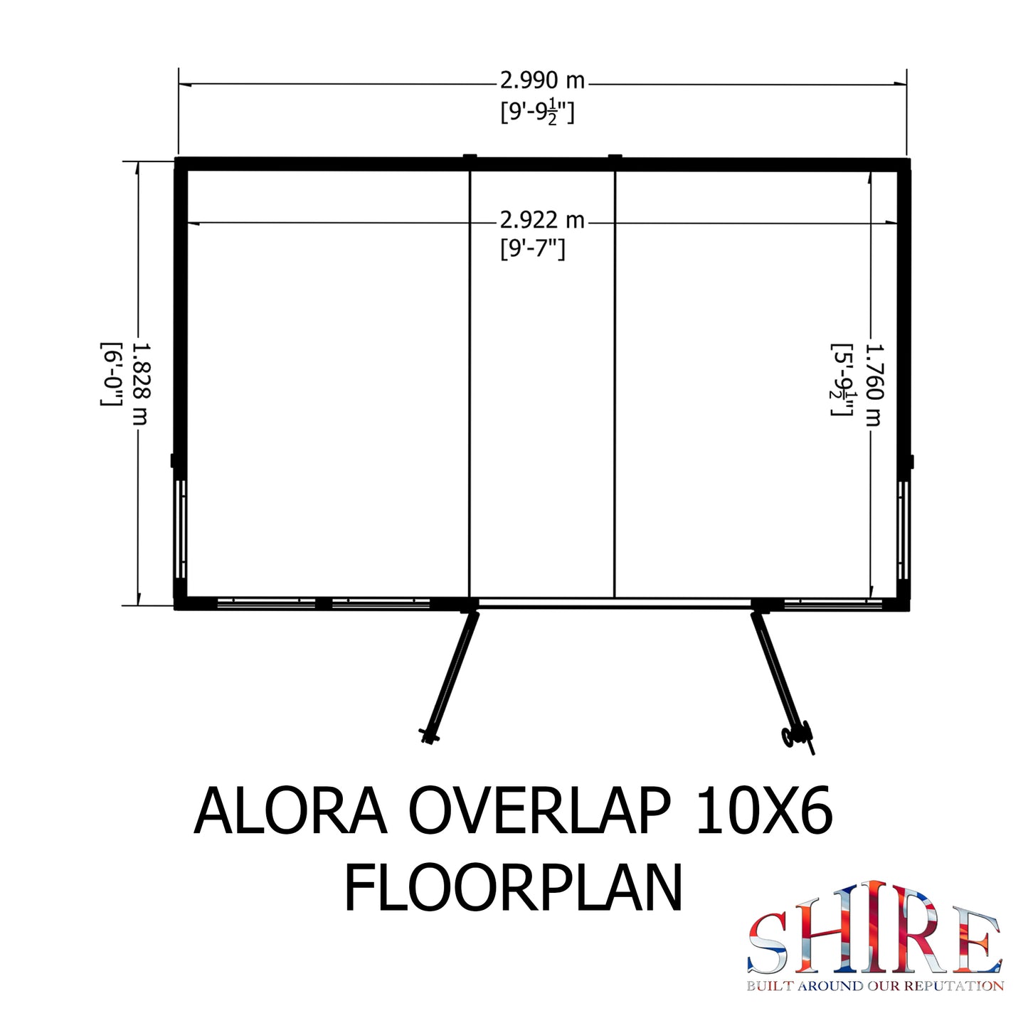 Shire Alora Pent Summerhouse 10x6