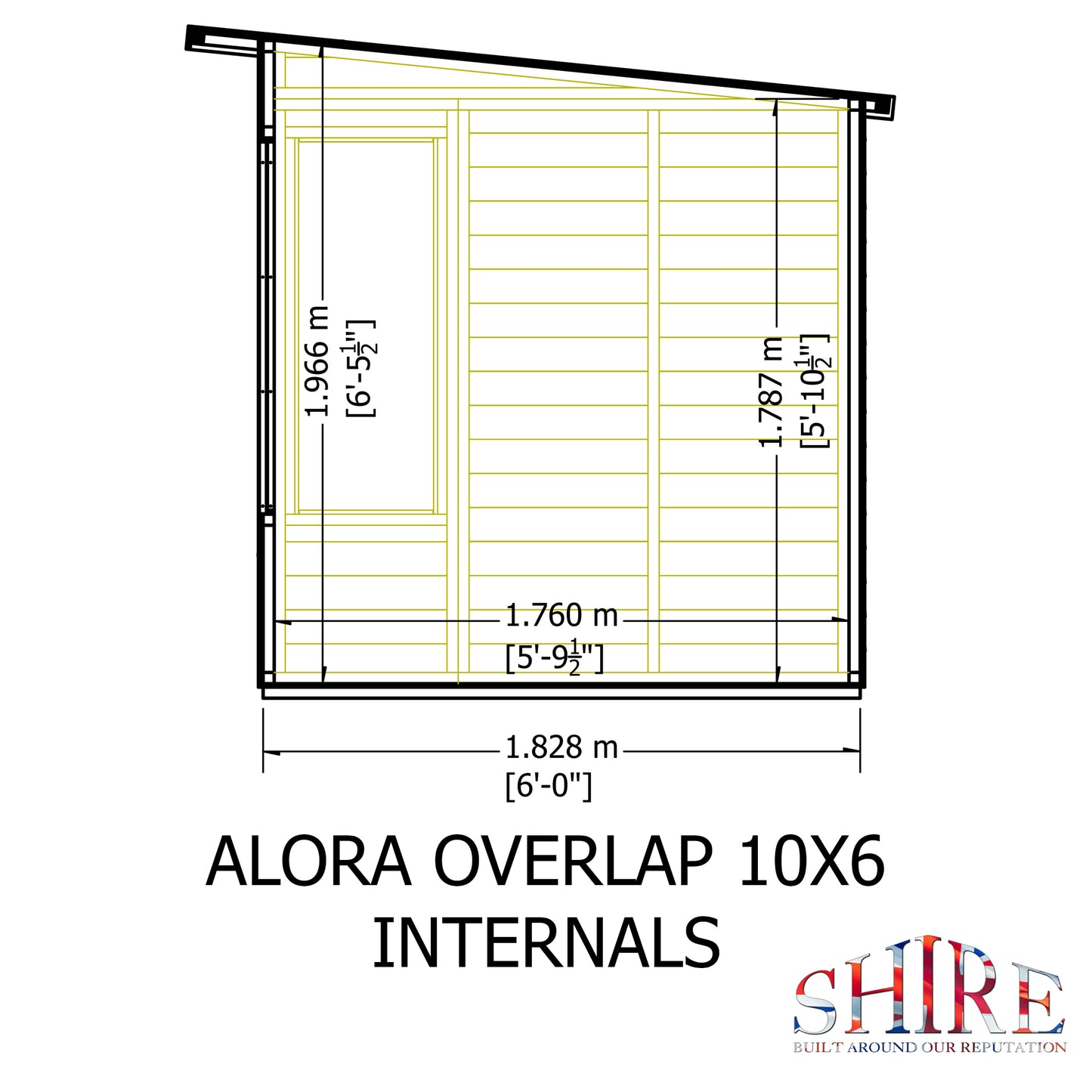 Shire Alora Pent Summerhouse 10x6