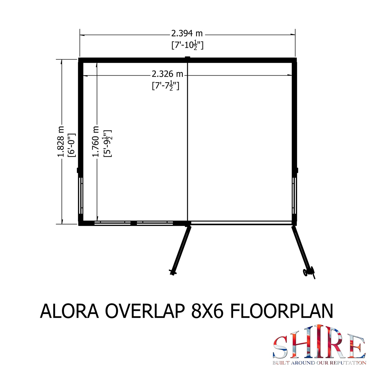 Shire Alora Pent Summerhouse 8x6