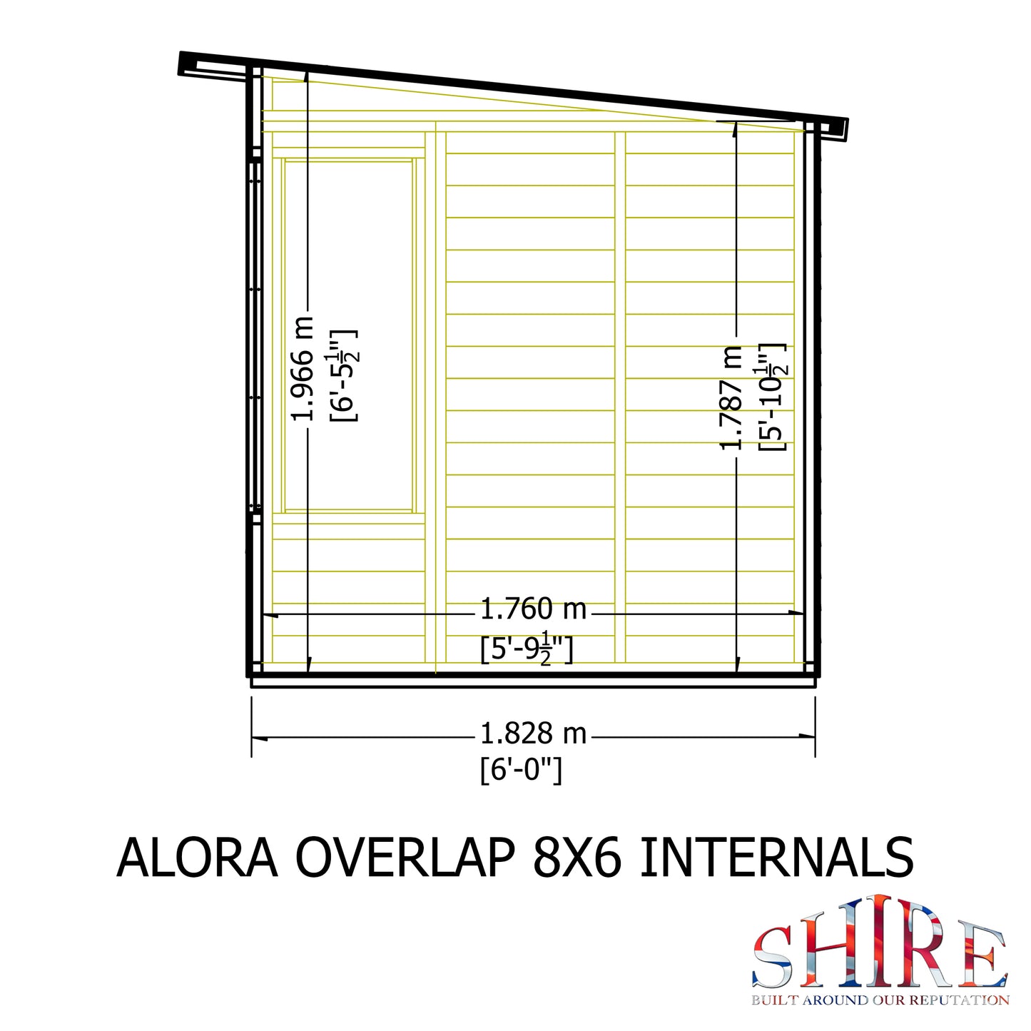 Shire Alora Pent Summerhouse 8x6
