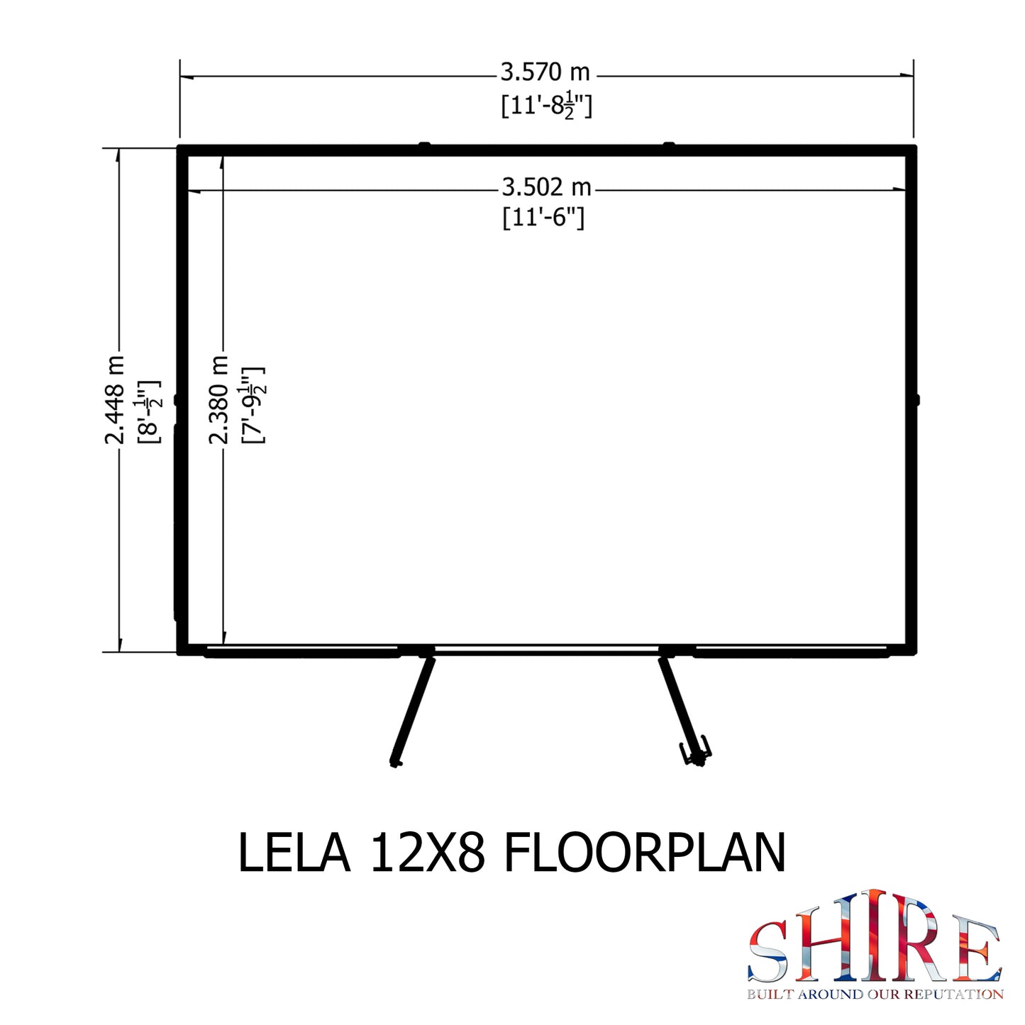 Shire Lela Pent Summerhouse 12x8