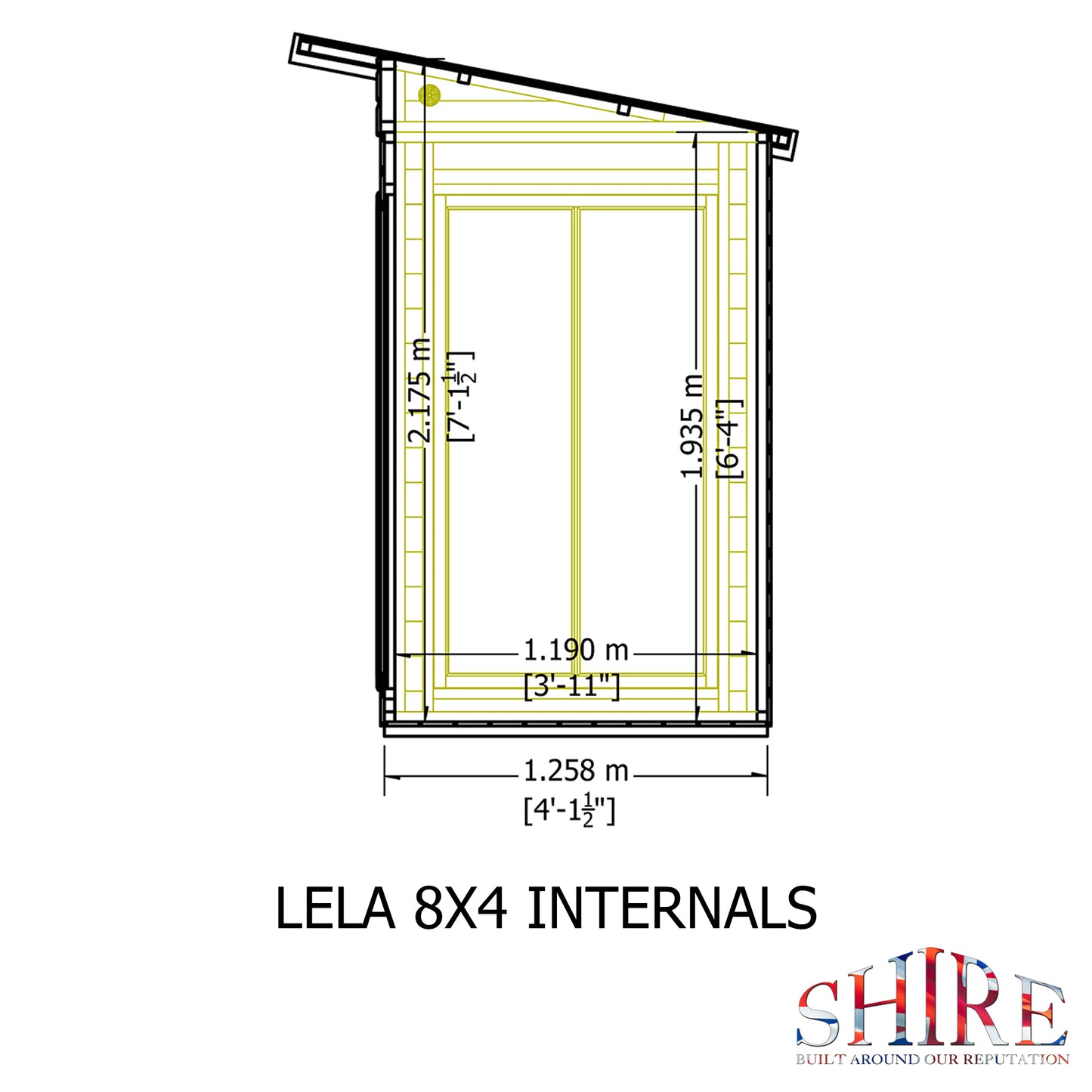 Shire Lela Pent Summerhouse 8x4