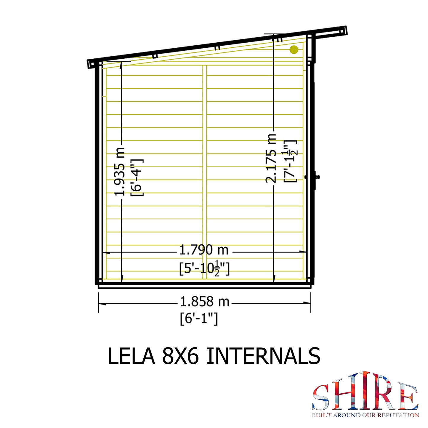 Shire Lela Pent Summerhouse 8x6