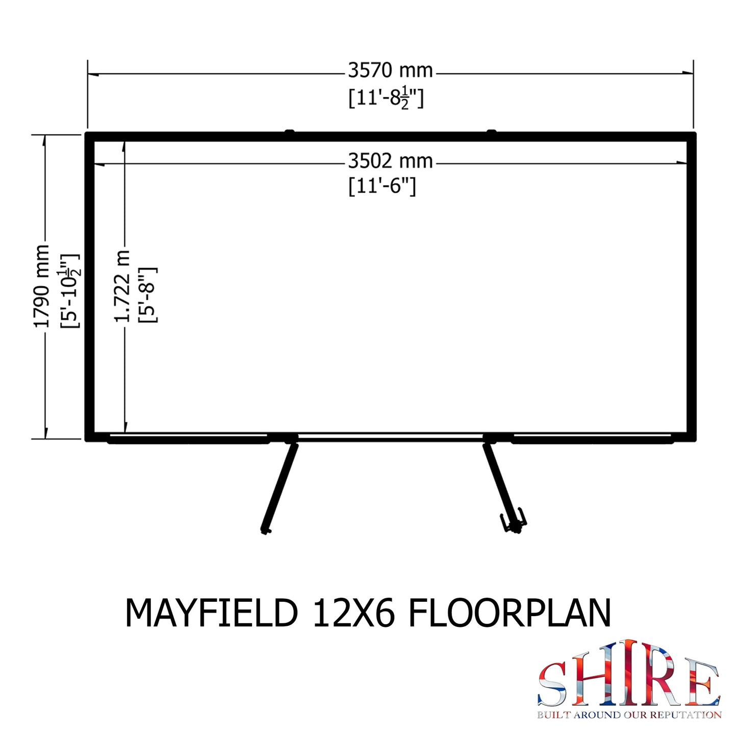 Shire Mayfield Summerhouse 12x6