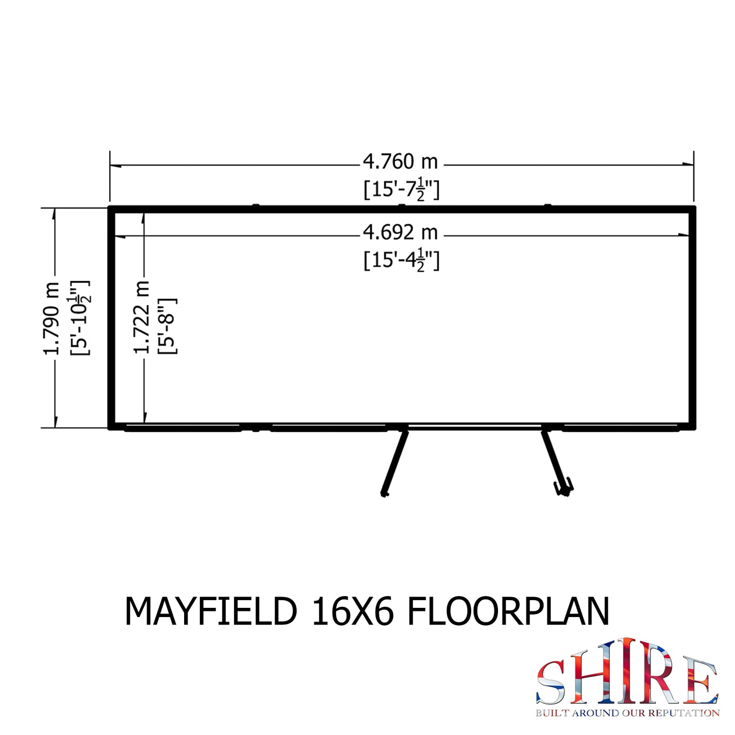 Shire Mayfield Summerhouse 16x6