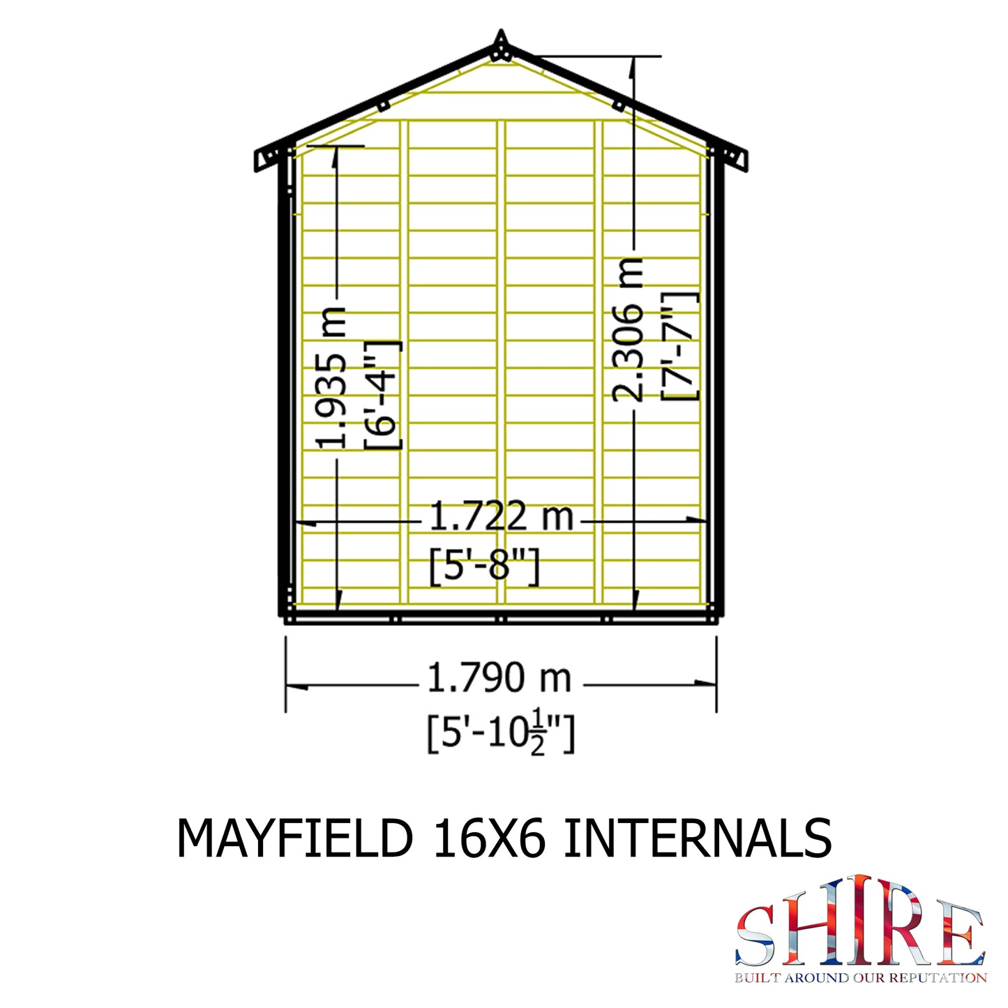 Shire Mayfield Summerhouse 16x6